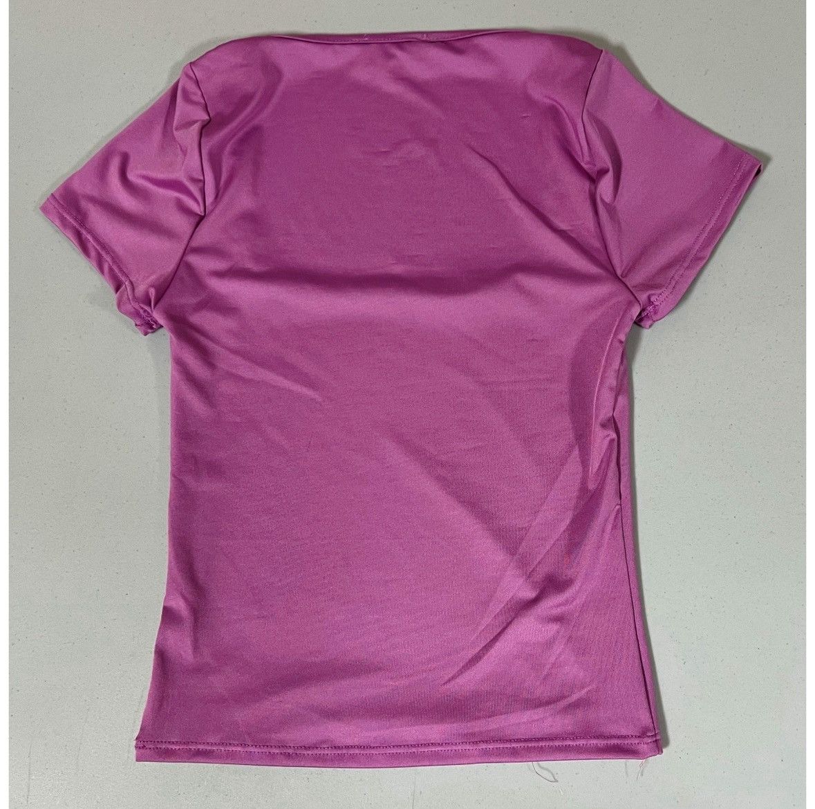 Japanese Brand Purple Square-Neck Short Sleeve Shirt Top Tee Blouse XS 🔮✨ Size XS / US 0-2 / IT 36-38 - 4 Thumbnail