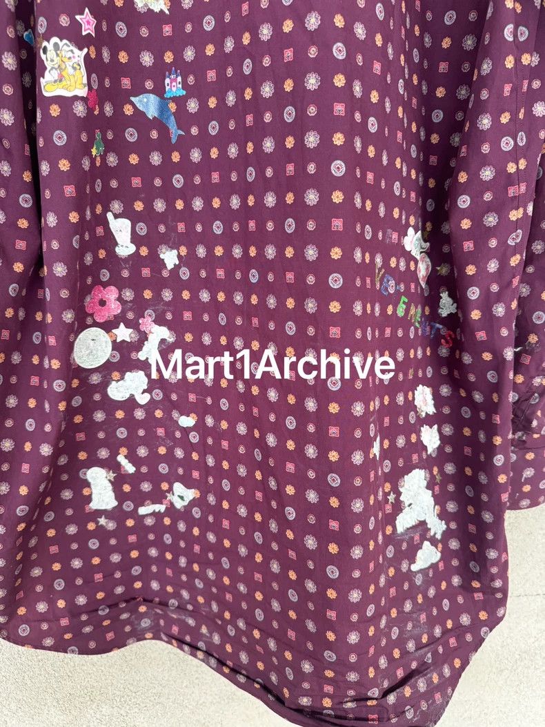 Vetements Vetements 18Fw Purple Paisley Sticker Shirt Size US XS / EU 42 / 0 - 7 Thumbnail