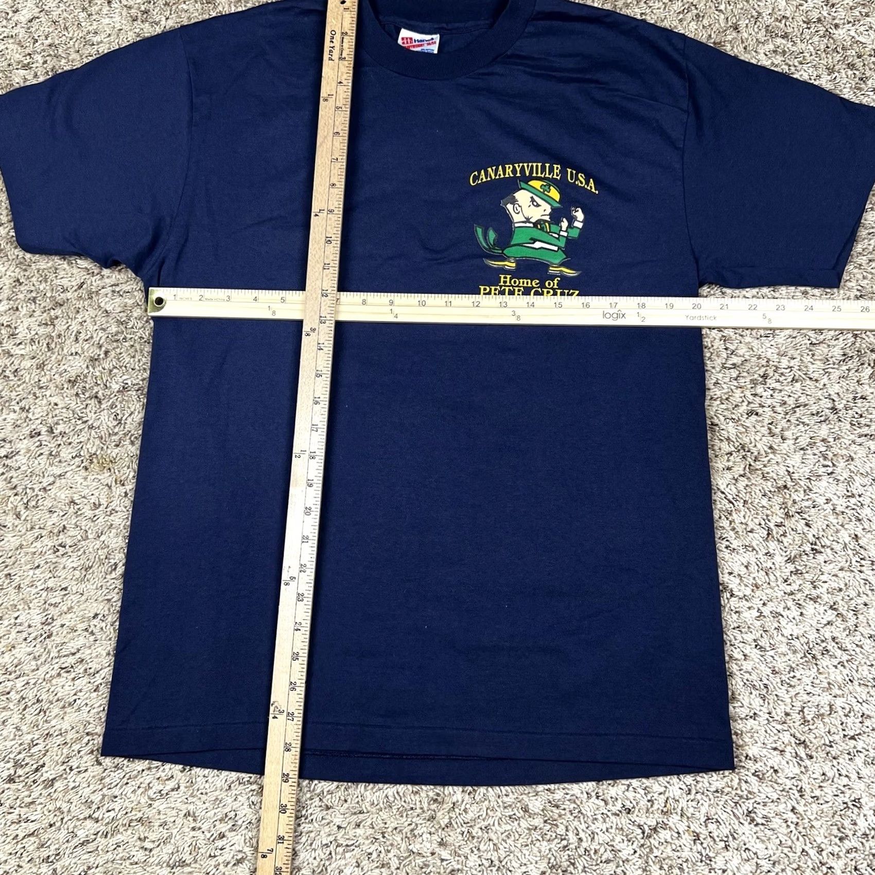 Hanes VINTAGE Chicago Canaryville Graphic T-Shirt Medium M Unisex Adults Hanes Blue 90s Single Stitch Graphic Tee Shirt Men's Womens Size US M / EU 48-50 / 2 - 5 Thumbnail