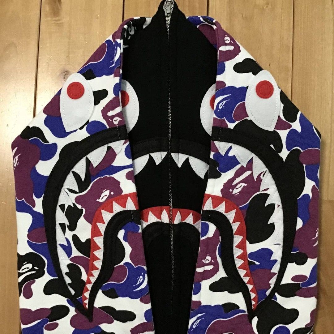 Bape 🔥Hong Kong Store Camo🔥 BAPE Double shark full zip hoodie APE Size US L / EU 52-54 / 3 - 4 Thumbnail