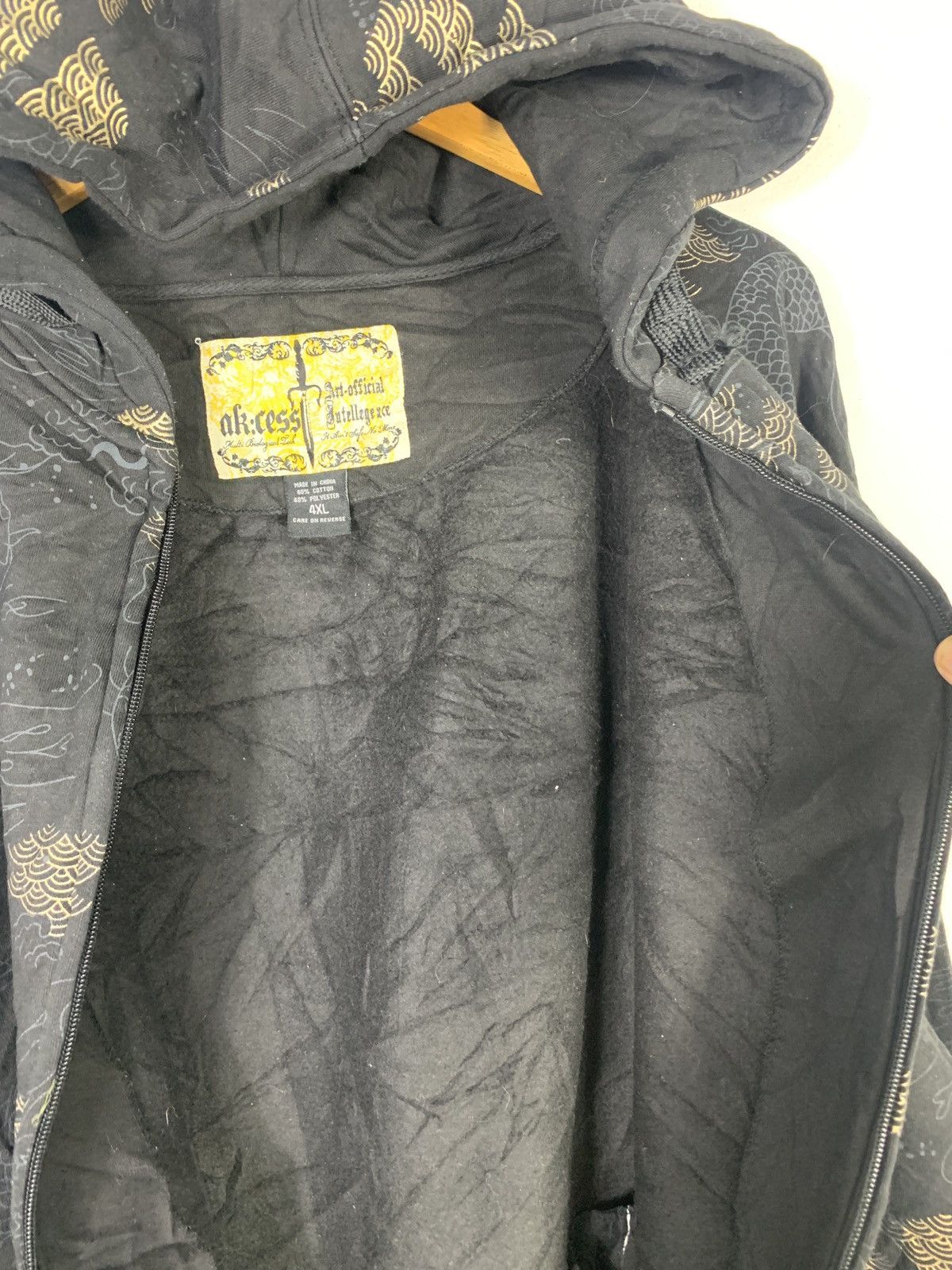 Designer × Vintage Vintage Full Print hoodie Sweatshirt Size US XXL / EU 58 / 5 - 4 Thumbnail