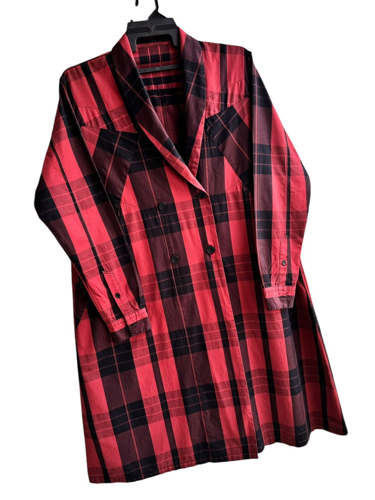 Julius Red Tartan APCLPC Julius SS18 Collection light Coat Jacket Size US S / EU 44-46 / 1 - 5 Thumbnail