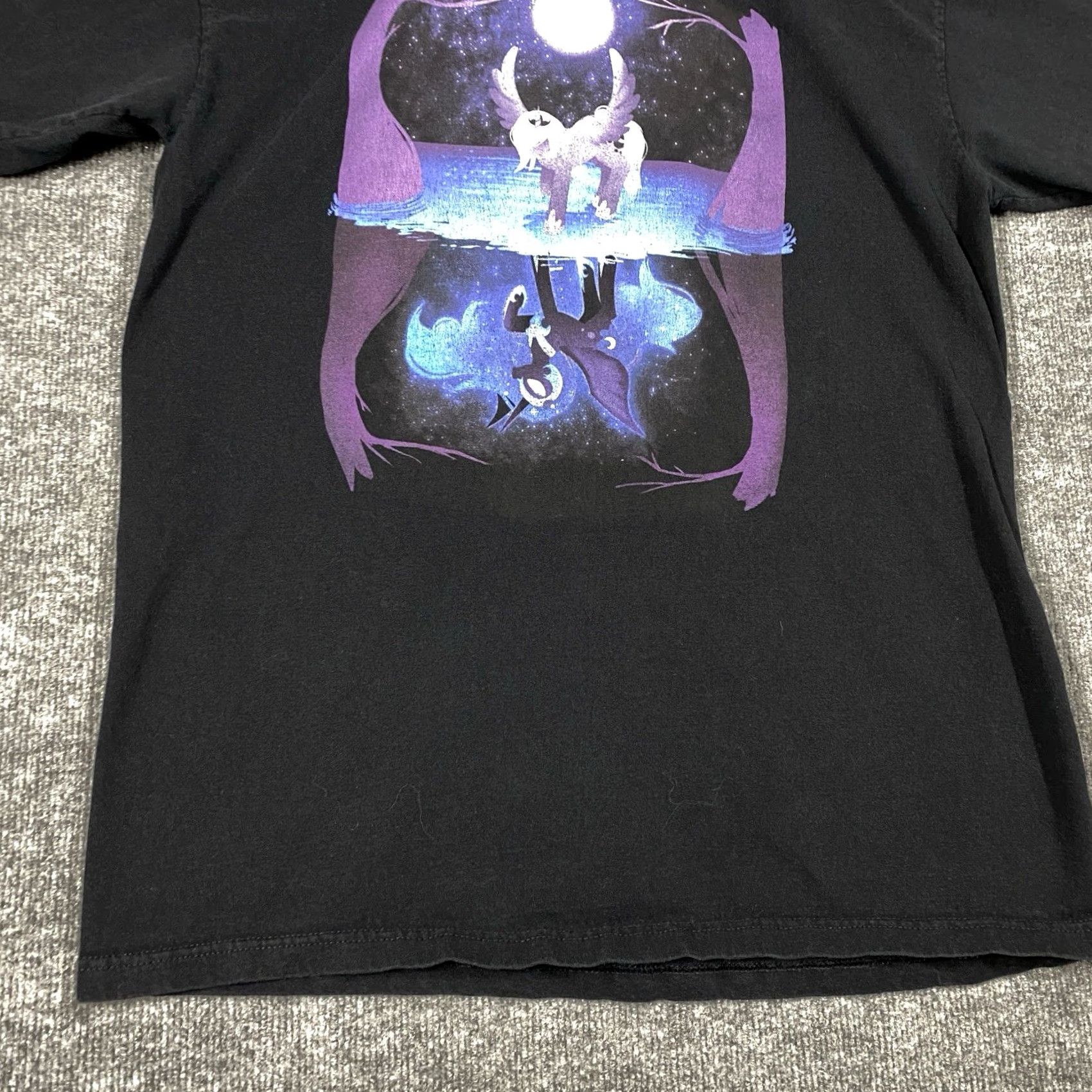 Vintage WeLoveFine My Little Pony T Shirt Mens XL Nightmare Moon Hasbro Derpy Brony Black Size US XL / EU 56 / 4 - 3 Thumbnail