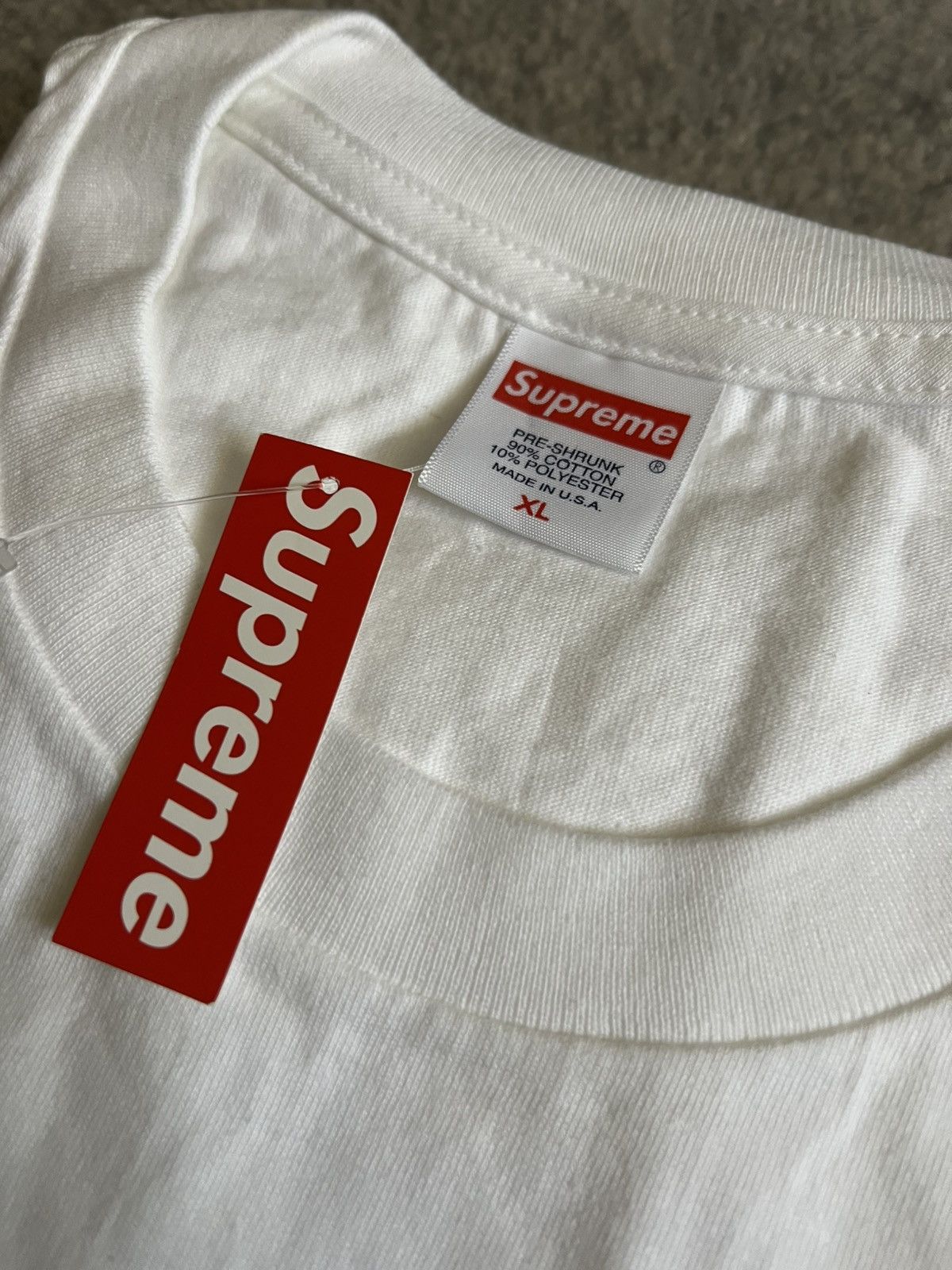 Supreme SS18 Supreme Necklace Tee T-shirt White XL 2018 Size US XL / EU 56 / 4 - 4 Thumbnail