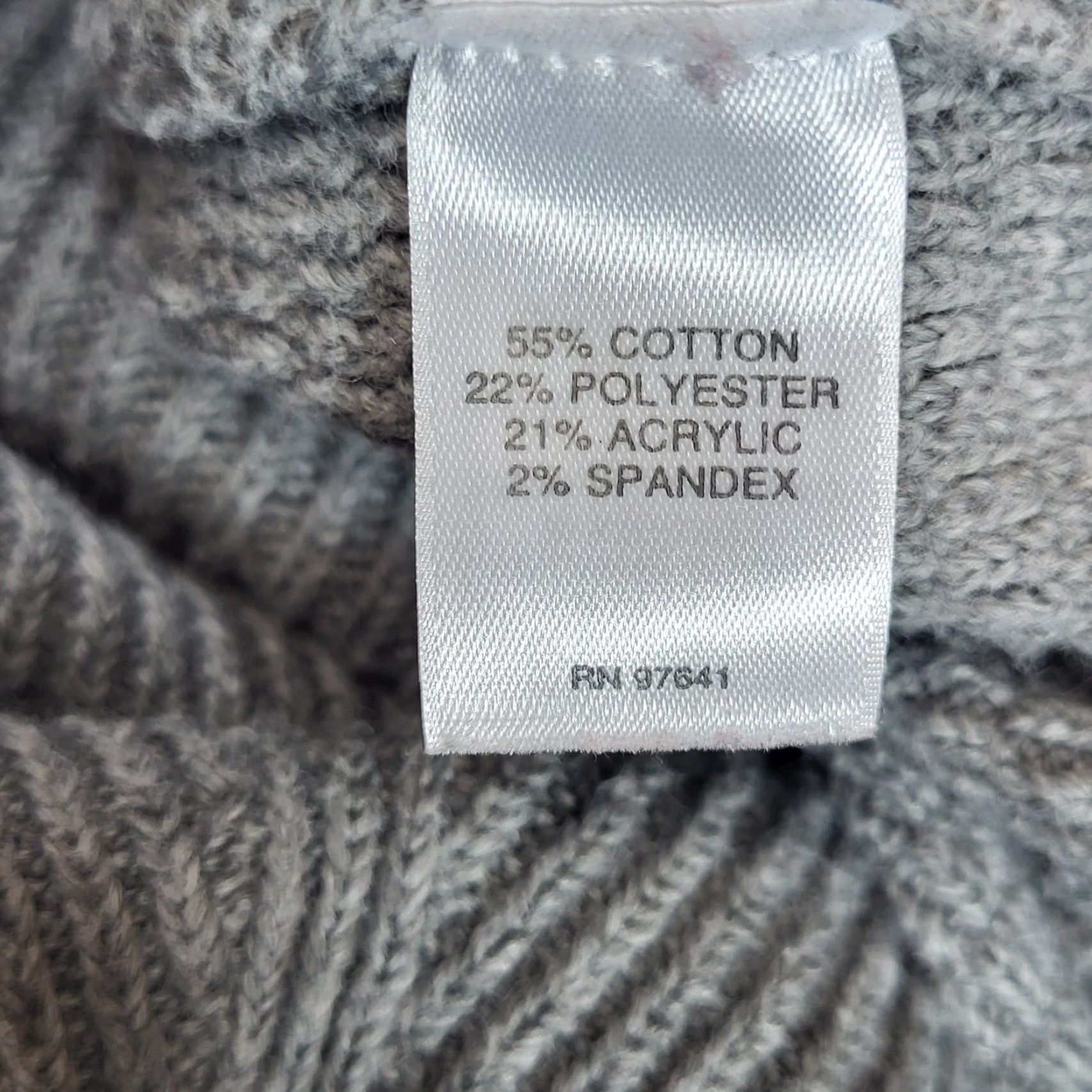 J. Jill J. Jill Sweater Women L Large V-Neck Textured Knit Long Sleeve Tunic Gray Size L / US 10 / IT 46 - 4 Thumbnail