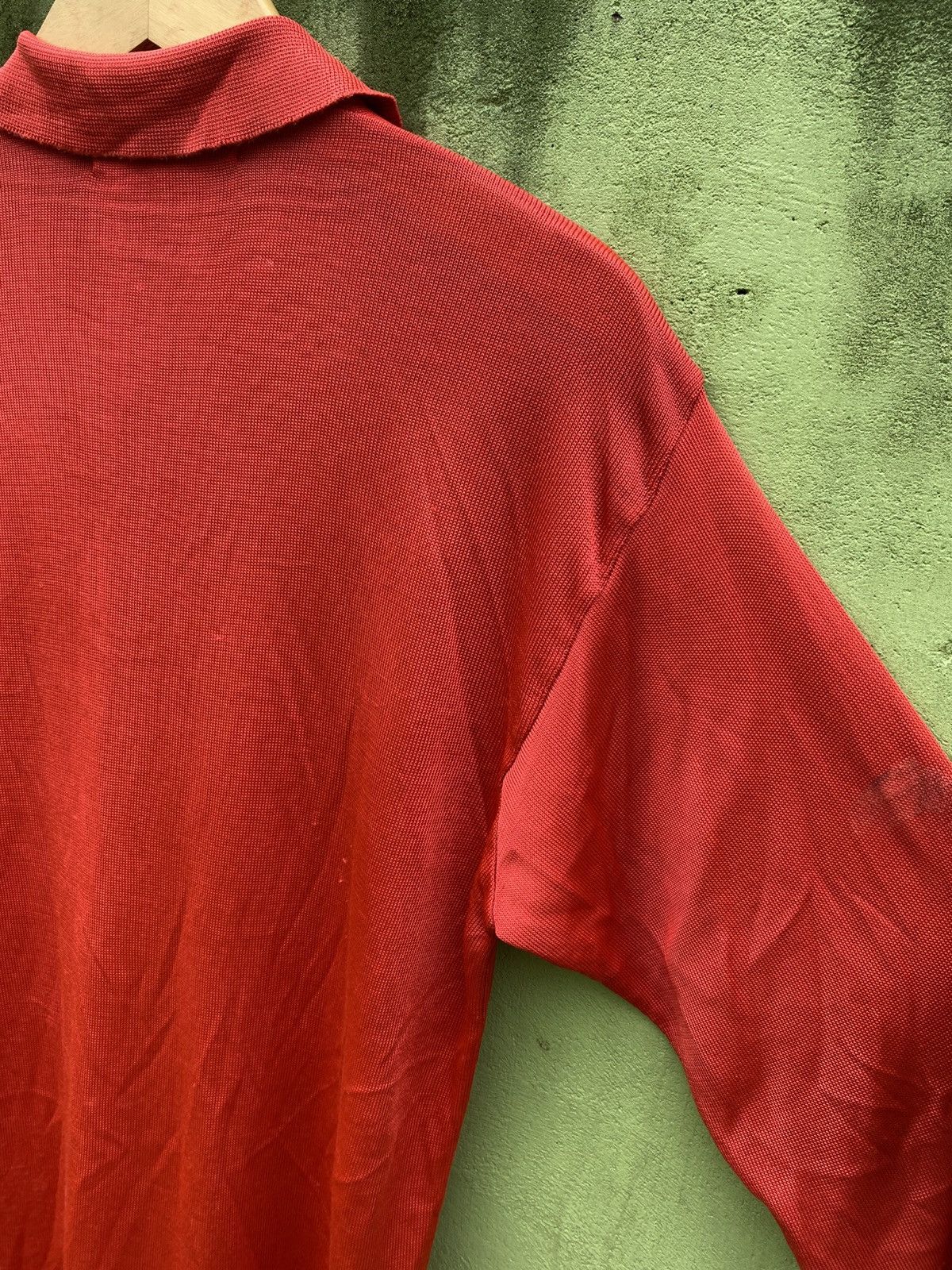Katharine Hamnett London Katharine Hamnett London Red Buttoned Polo Minimalist Style Size US L / EU 52-54 / 3 - 12 Thumbnail