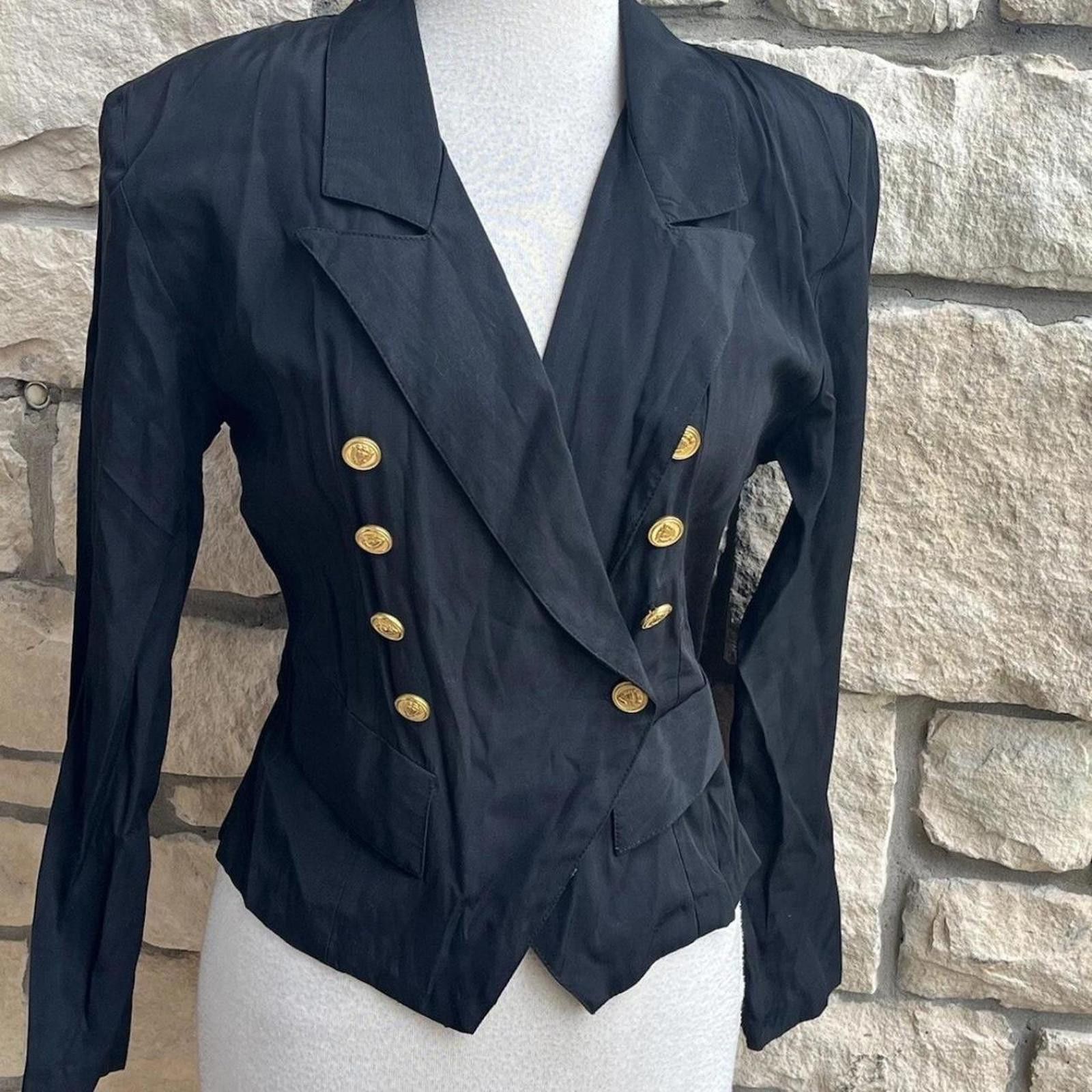 Other Black vintage 80s double breasted blaze#preppy Size S / US 4 / IT 40 - 1 Thumbnail