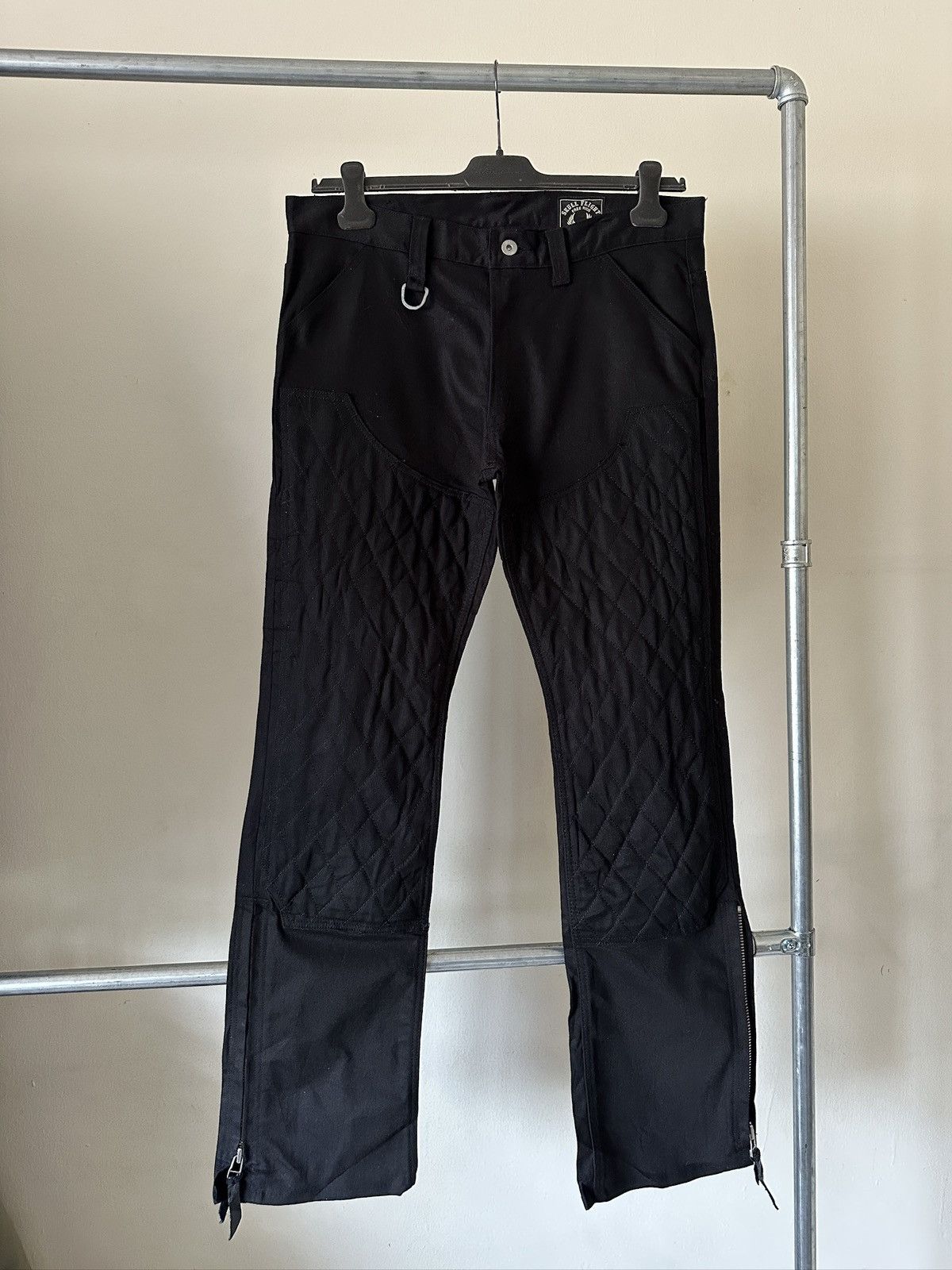 Japanese Brand 2000s Skull Flight Double Knee Pant Size US 34 / EU 50 - 1 Thumbnail
