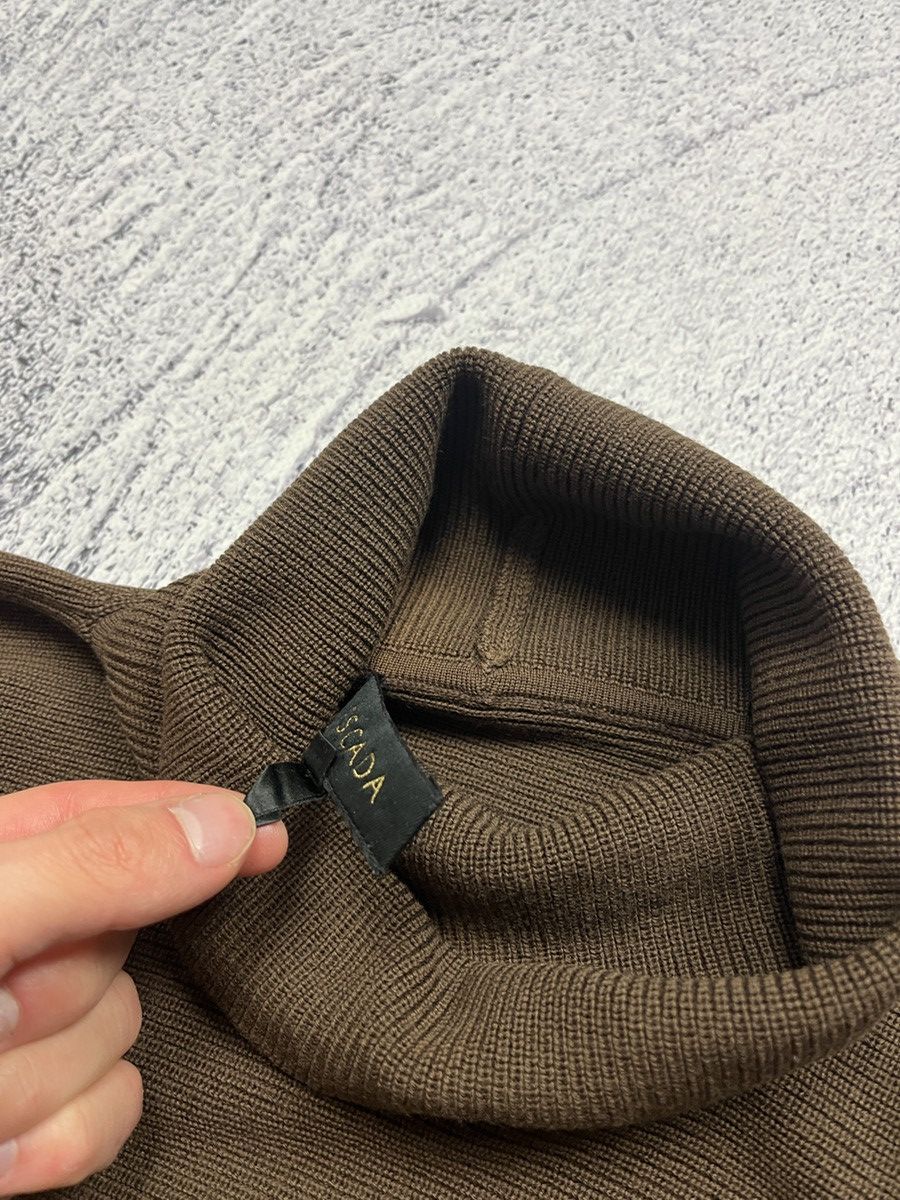 Escada Escada Brown Mosh Neck Knit Wool Sweater Made in Italy Size M / US 6-8 / IT 42-44 - 7 Thumbnail