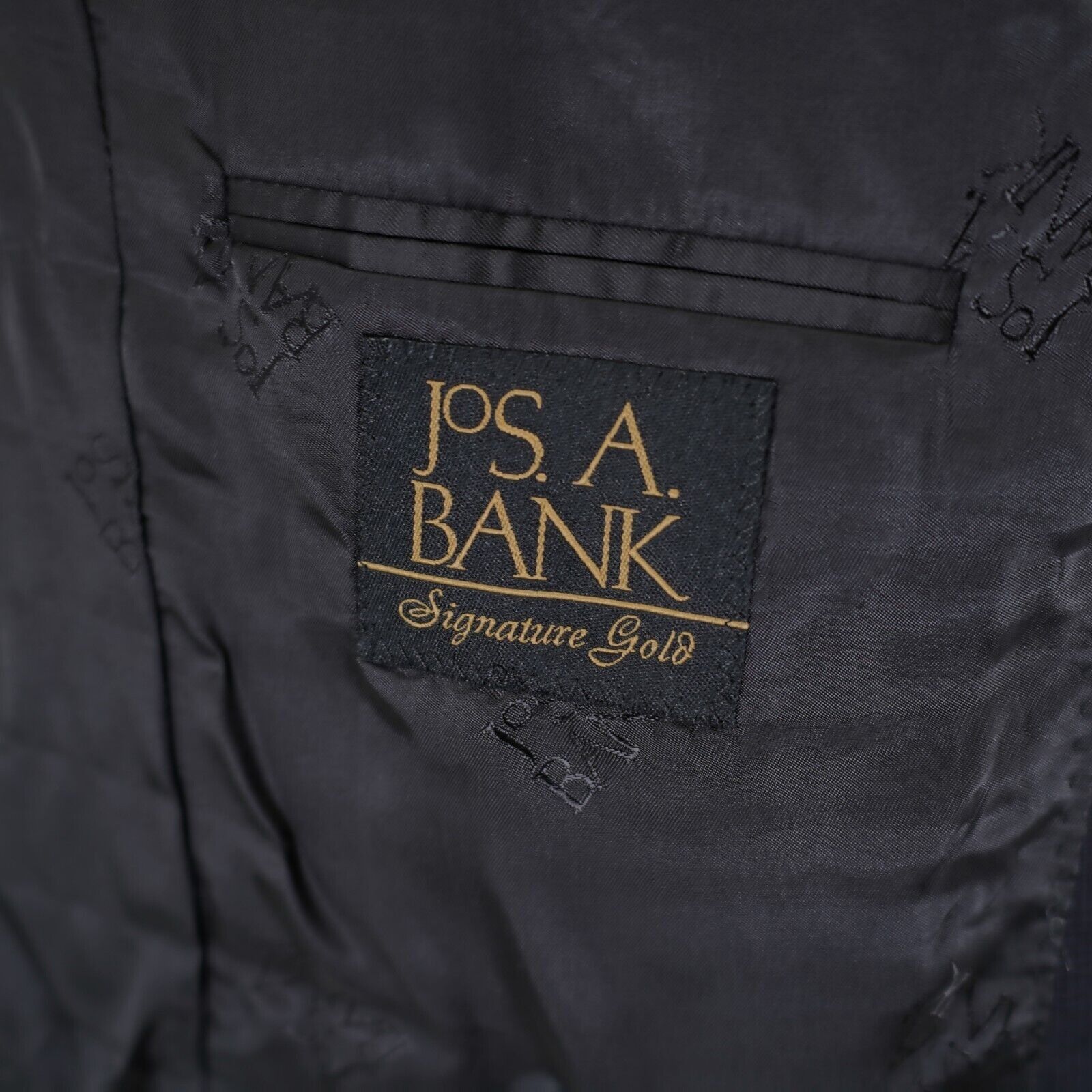 Jos. A. Bank Jos A Bank Signature Gold Wool Blue Glen Plaid 40R Suit Jack Size 40R - 8 Thumbnail