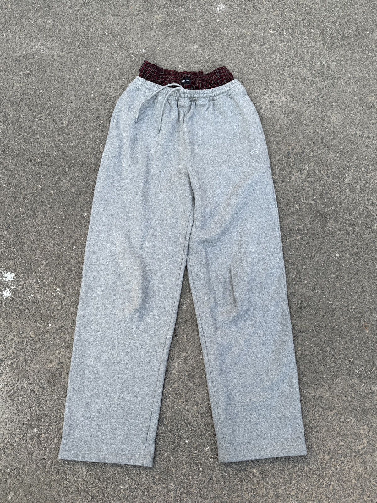 Balenciaga Hybrid Sweatpants with Underwear