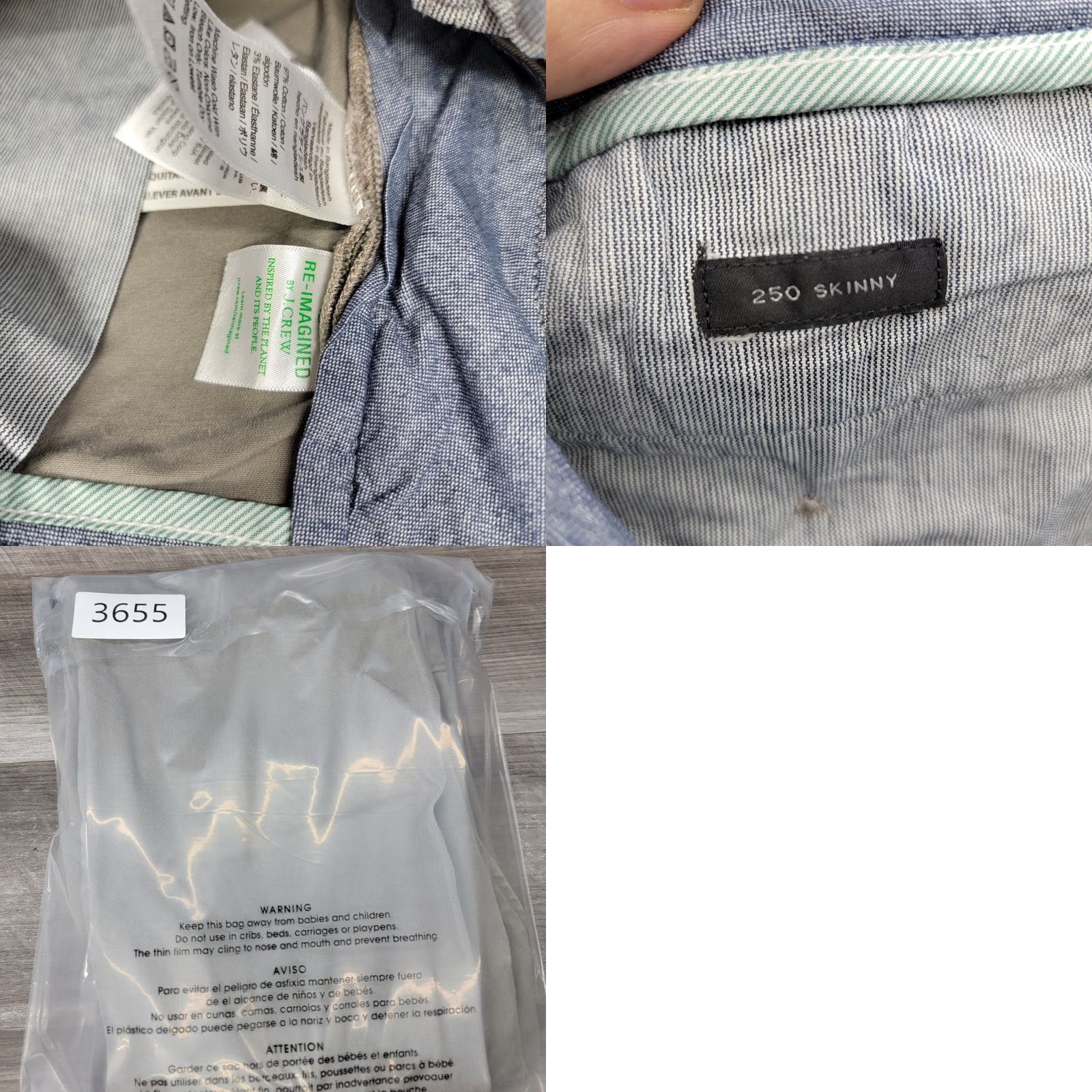 J.Crew J.CREW Chino Pants Mens Size 31x32 Beige Stretch Cotton 250 Skinny Fit Shirt Size US 31 - 9 Thumbnail