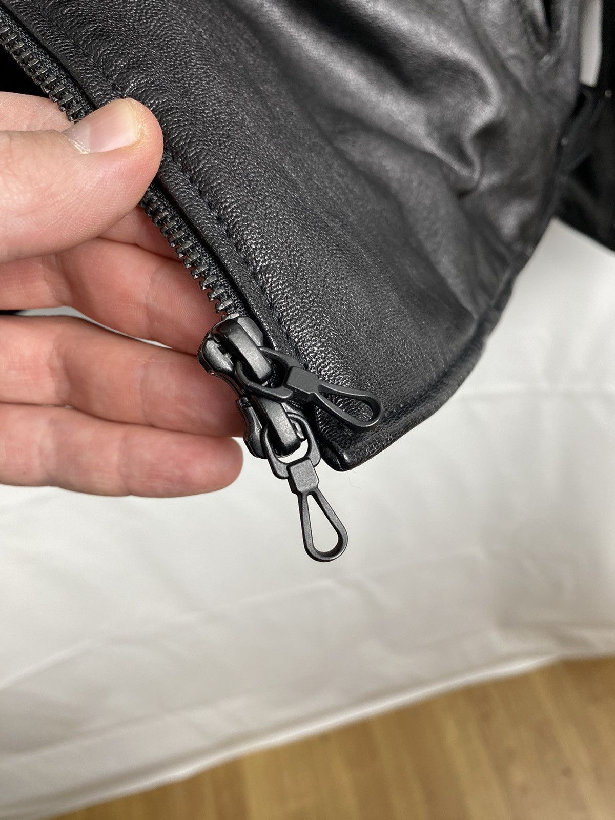 Japanese Brand × NANO universe Nano Universe Japan Goat Skin Biker Jacket Genuine Leather Size US M / EU 48-50 / 2 - 14 Thumbnail