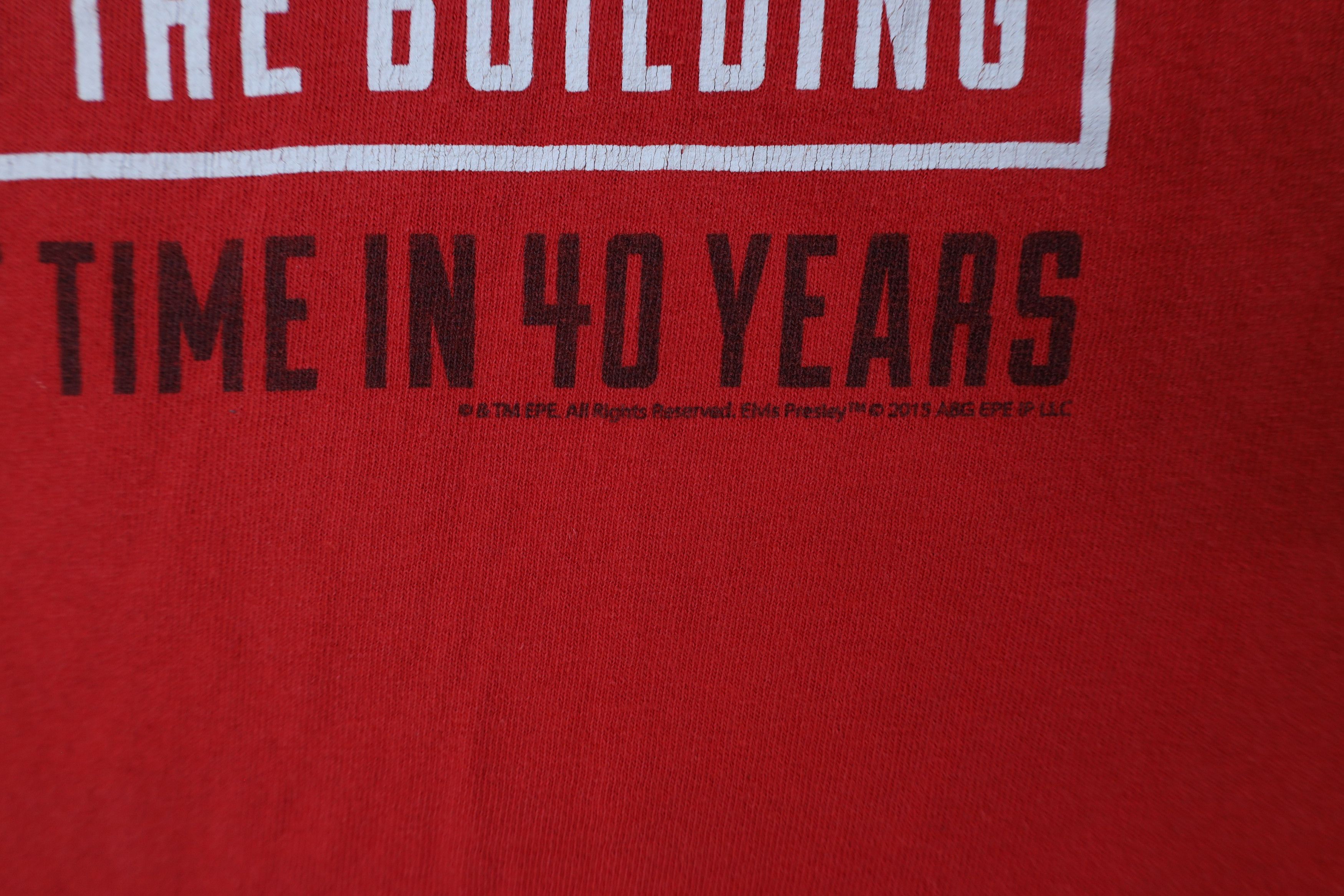 Vintage Vintage Y2K Direct From Graceland Elvis Presley T-Shirt Red Size US XL / EU 56 / 4 - 5 Thumbnail