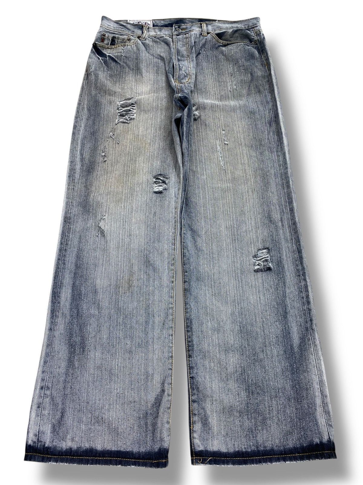 Abercrombie & Fitch Abercombie & Fitch Acid Wash Style Distress Loose Jeans Size US 36 / EU 52 - 1 Thumbnail