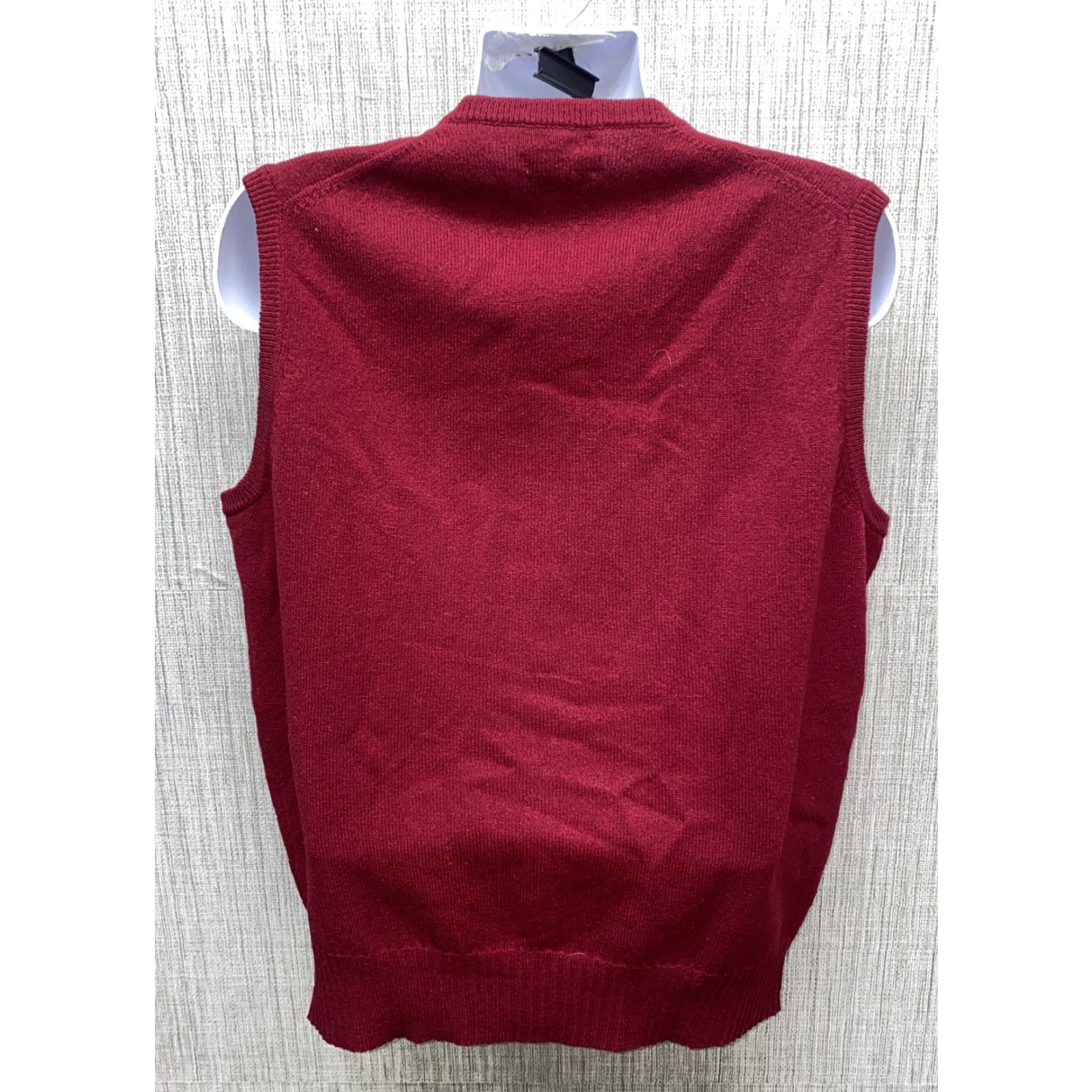 Vintage GB Harbeson Mens Red Lambswool V-Neck Sweater Size M Size US M / EU 48-50 / 2 - 4 Thumbnail