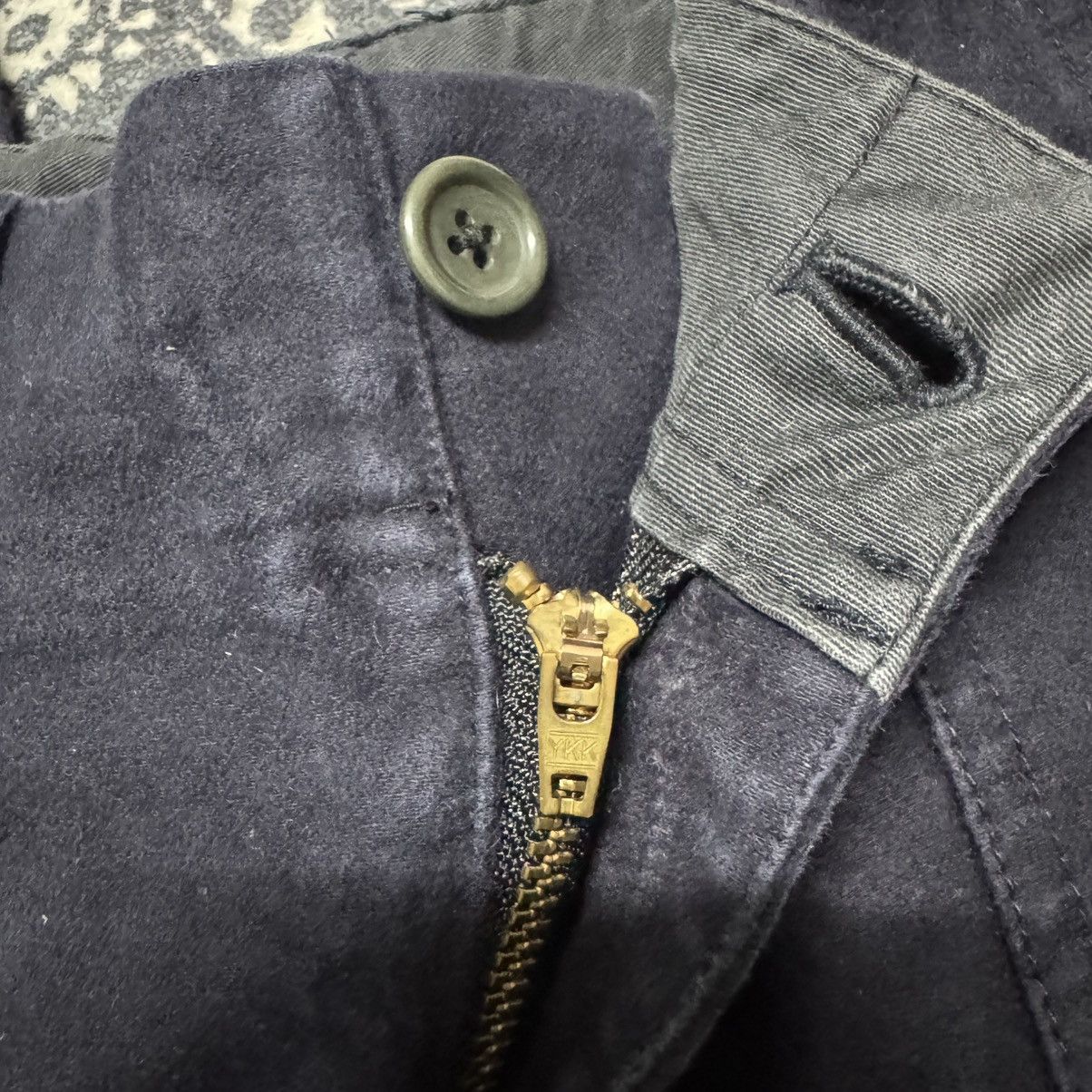 Japanese Brand Moleskin Fatigue Pants Indigo Size US 31 - 17 Thumbnail