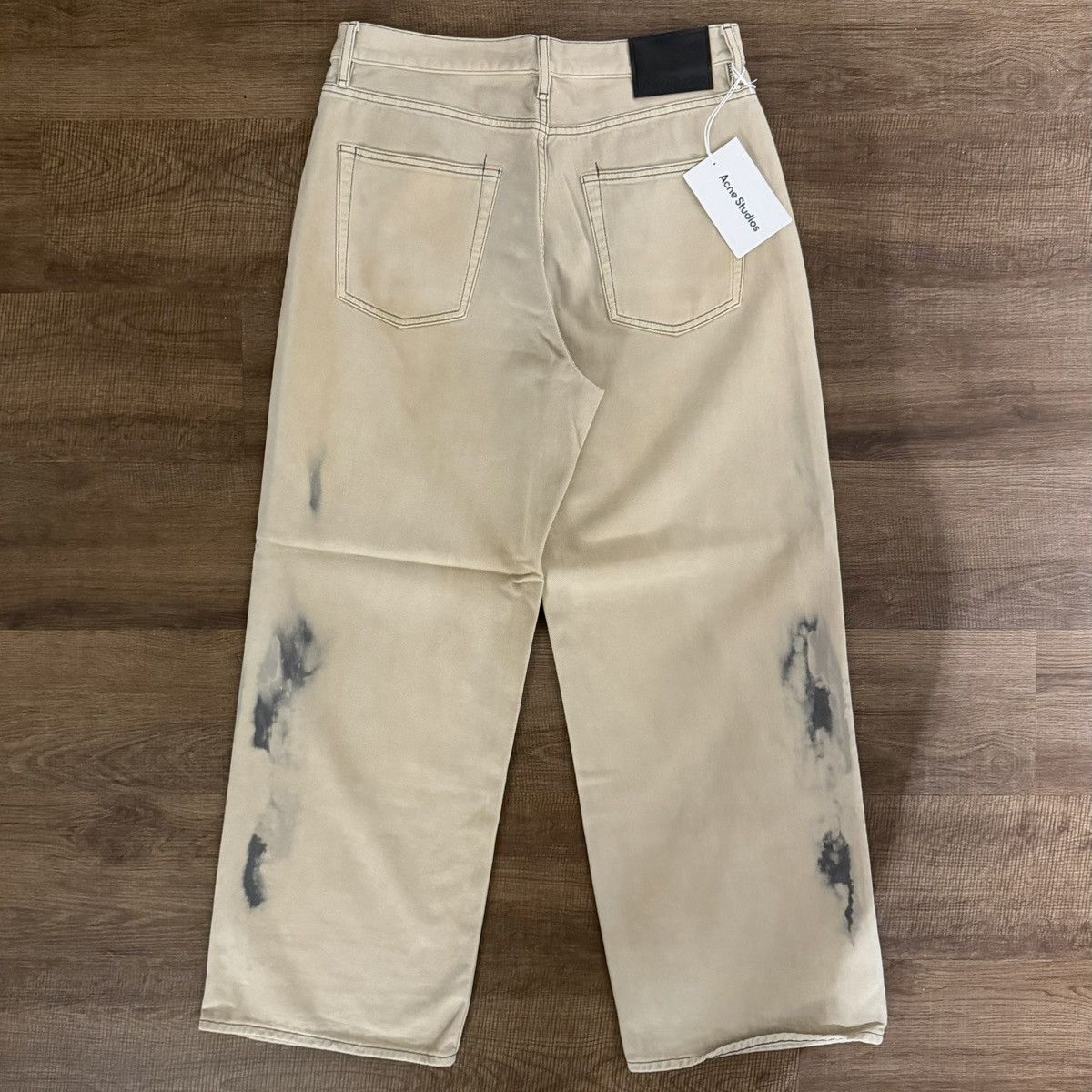 Acne Studios Acne Studios 1981M FN Smokey Jeans Beige/Black Size US 33 - 4 Thumbnail