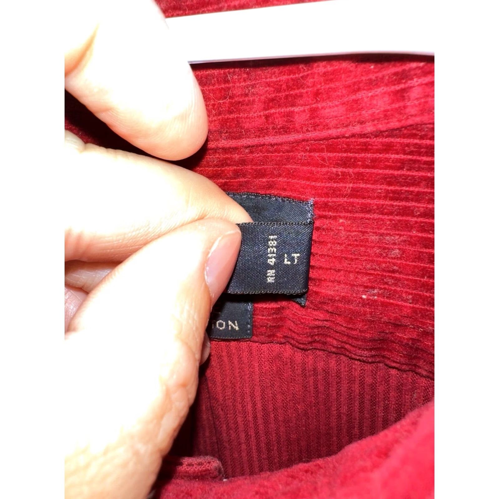 Polo Ralph Lauren VINTAGE Polo Ralph Lauren Blaire Corduroy Shirt Mens XL Red 90s Rare Lo Life Button-Up Long Sleeve Size US XL / EU 56 / 4 - 4 Thumbnail