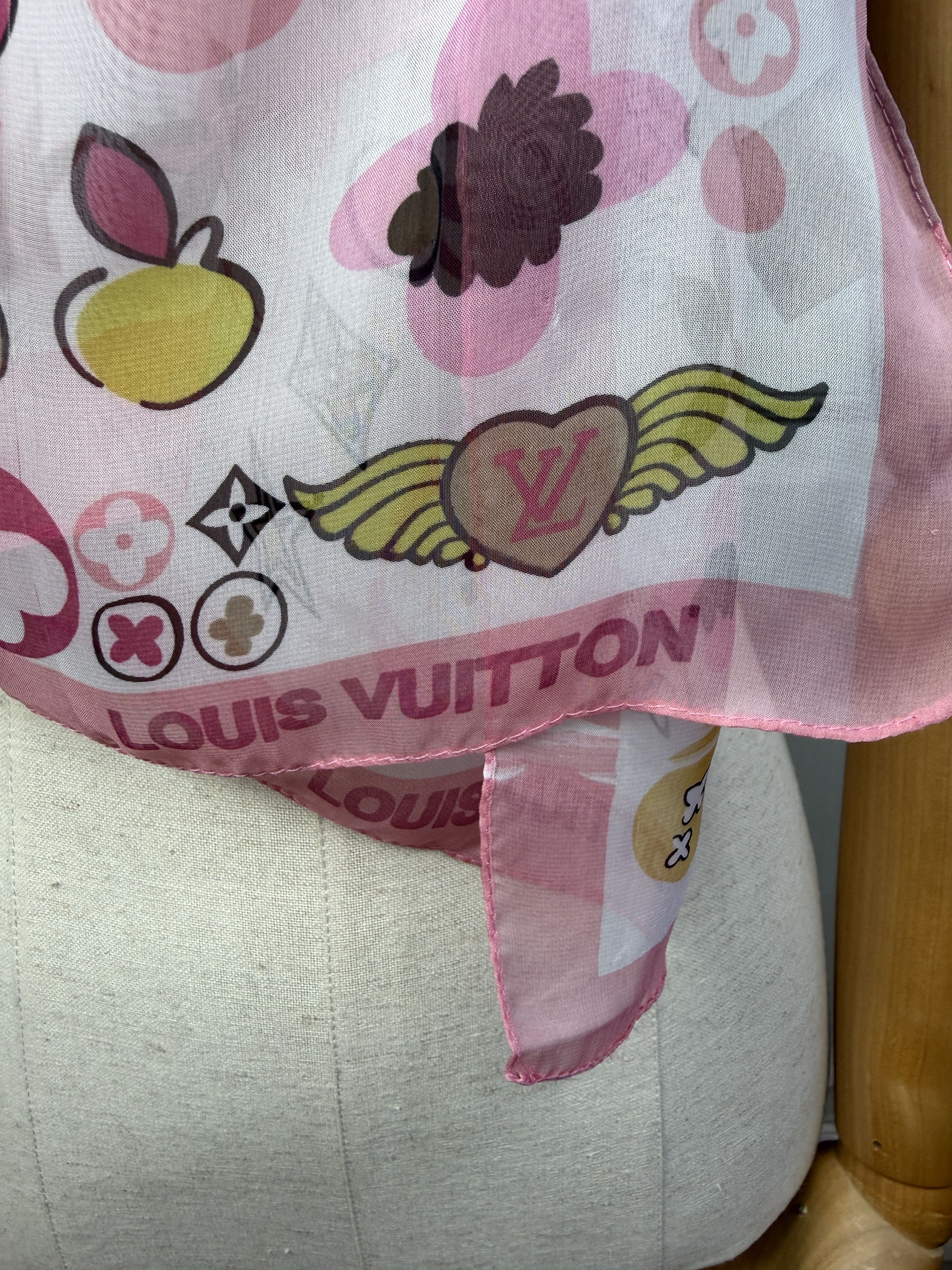 Louis Vuitton big monogram scarf silk louis vuitton Size ONE SIZE - 7 Thumbnail
