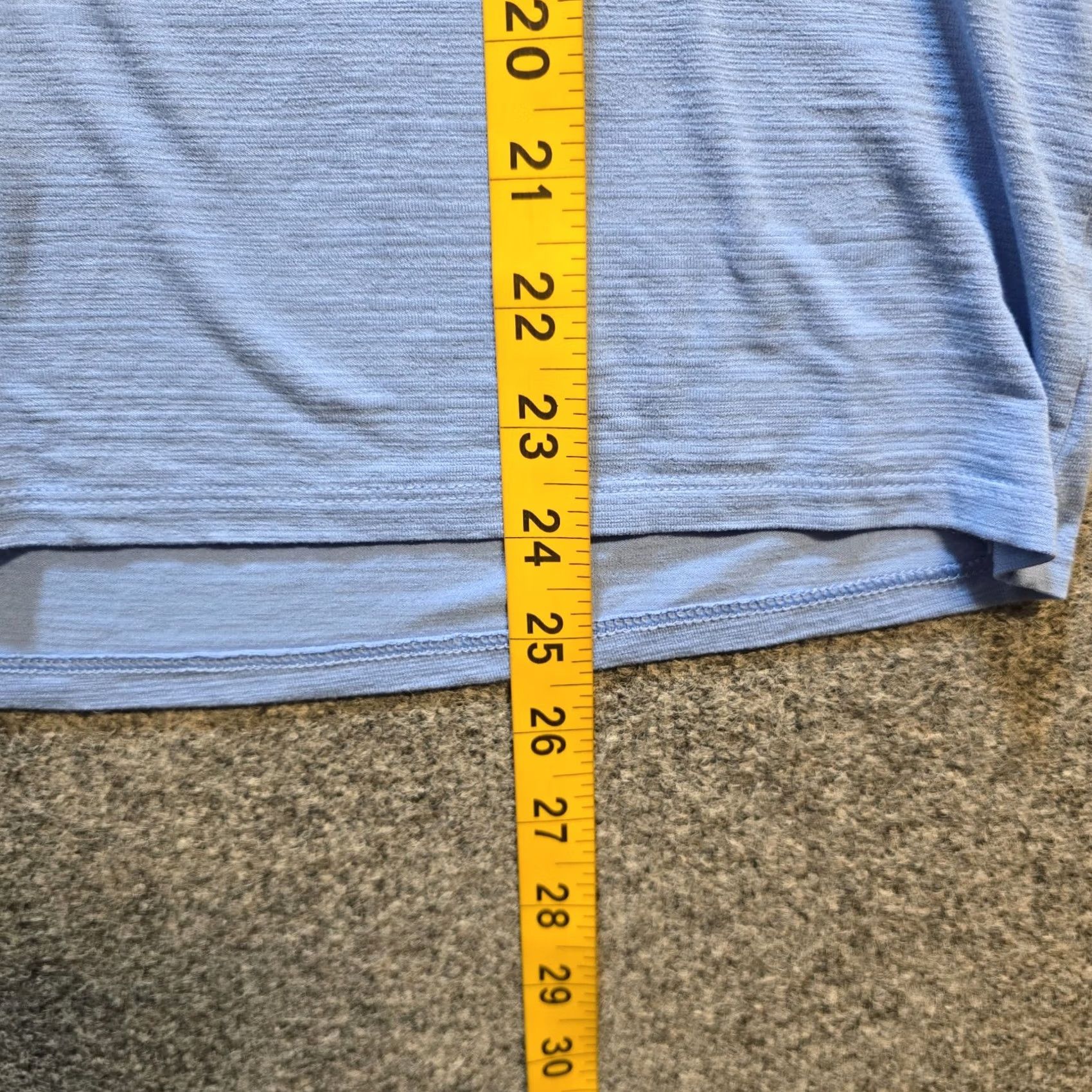 J. Jill J Jill Top Women Size Large Blue Slub Knit Short Sleeve Collared Wearever Casual Shirt Mens? (note: no) Size L / US 10 / IT 46 - 6 Thumbnail