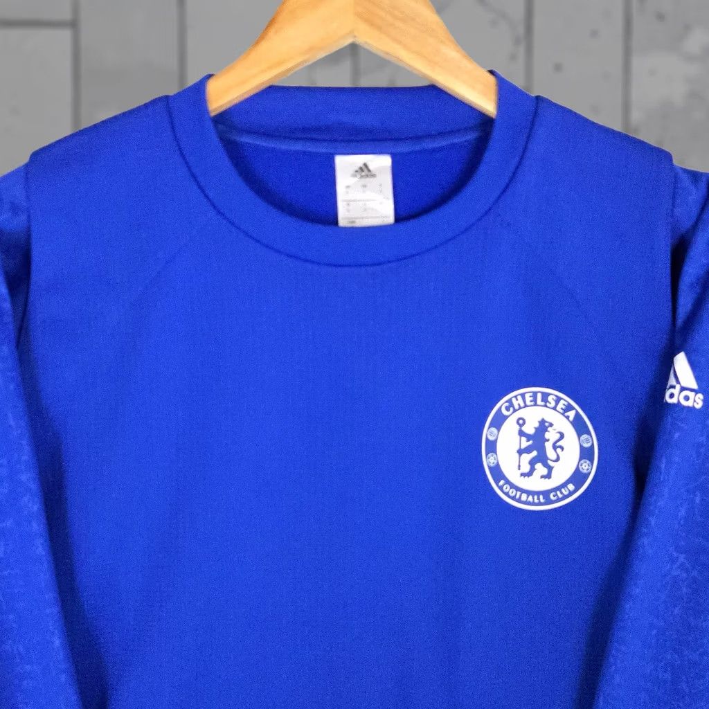 Adidas ADIDAS Climawarm Chelsea Football Mens Windbreaker Softshell Jackets Wind-Resistant Blue M Regular Crew Neck Fall Spring Summer Winter X Size US M / EU 48-50 / 2 - 1 Thumbnail