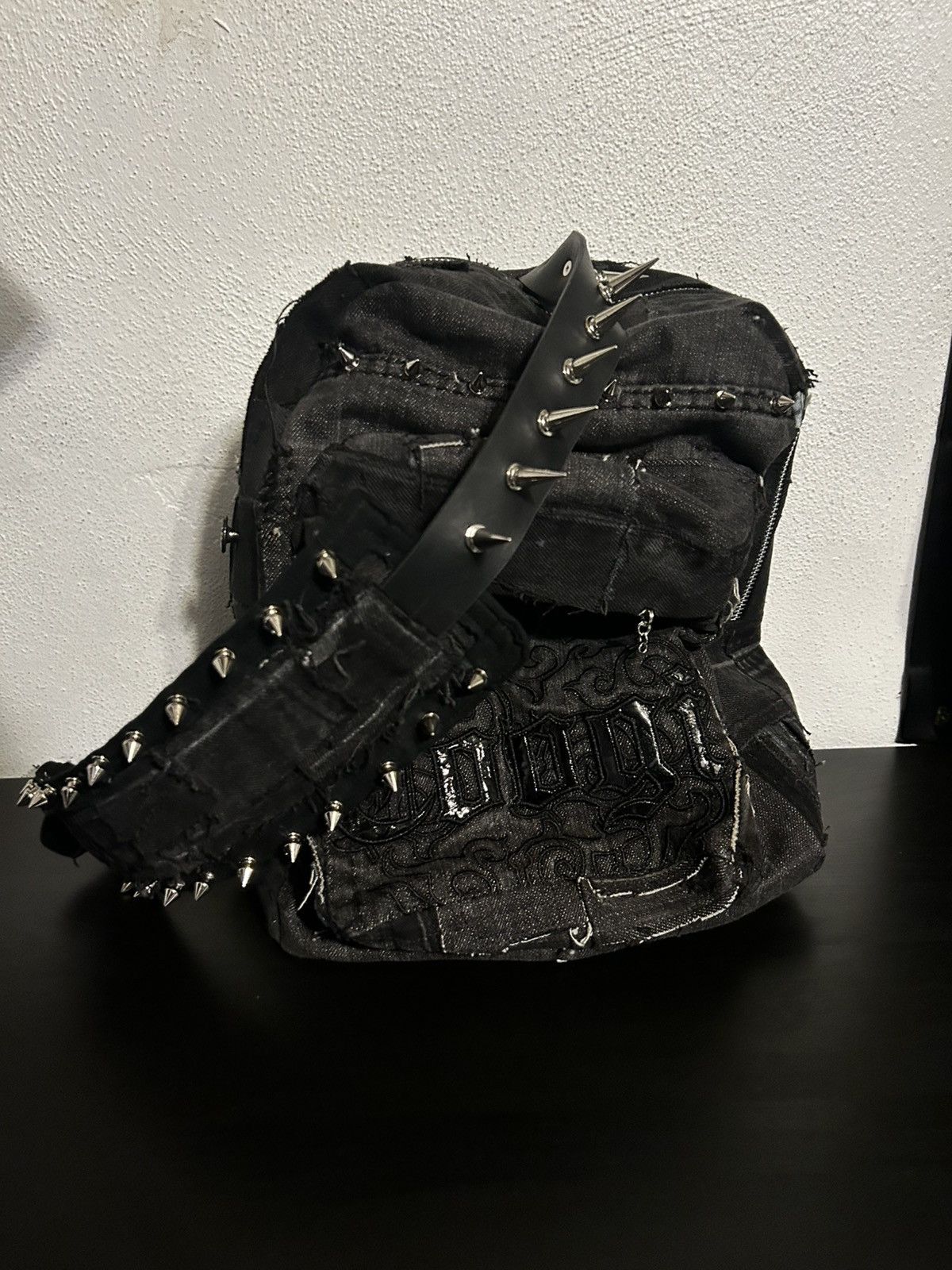 Japanese Brand single strap spiked mini backpack Size ONE SIZE - 8 Thumbnail