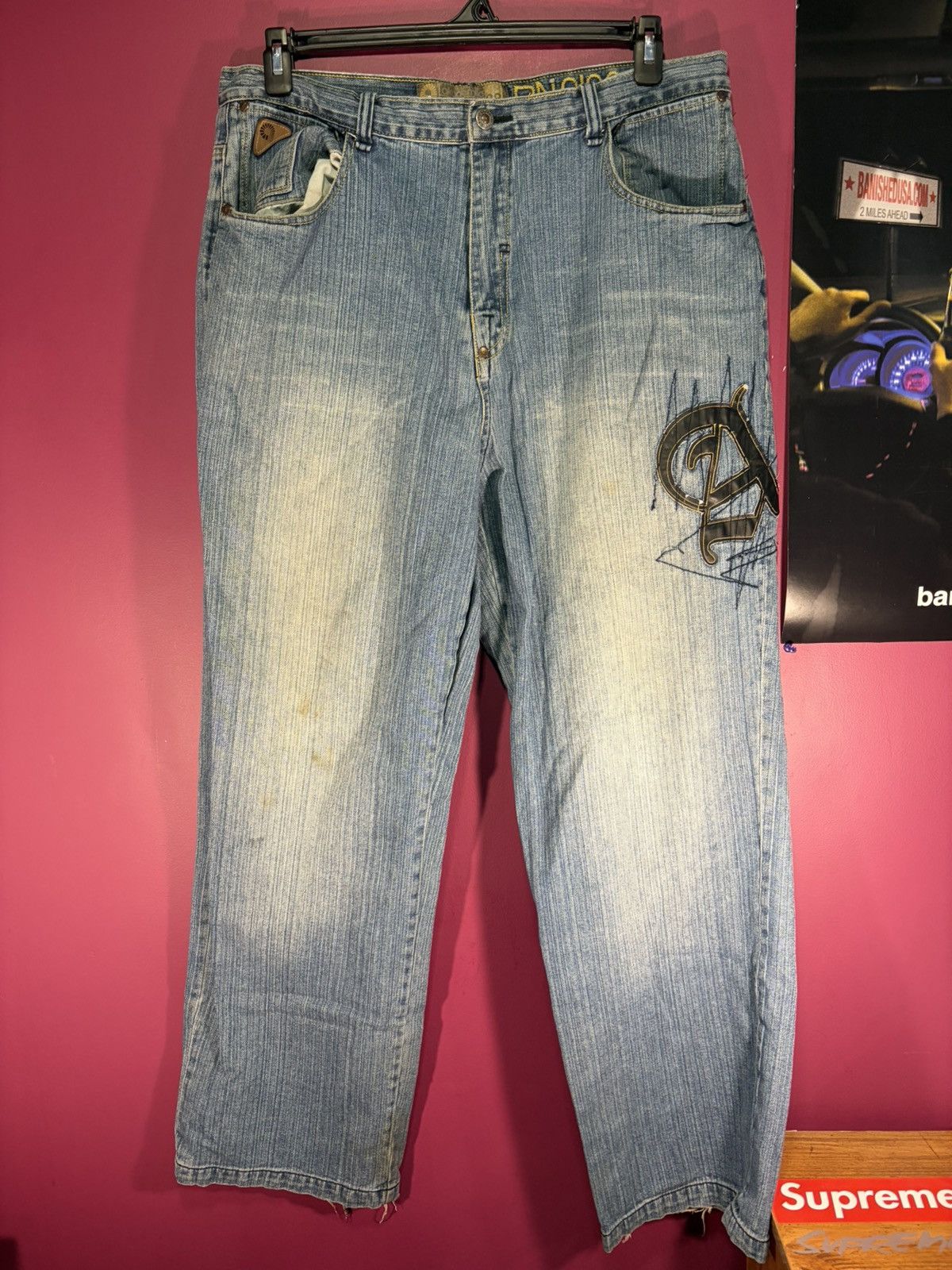 Akademiks Akademiks patchwork jeans Size US 38 / EU 54 - 1 Thumbnail