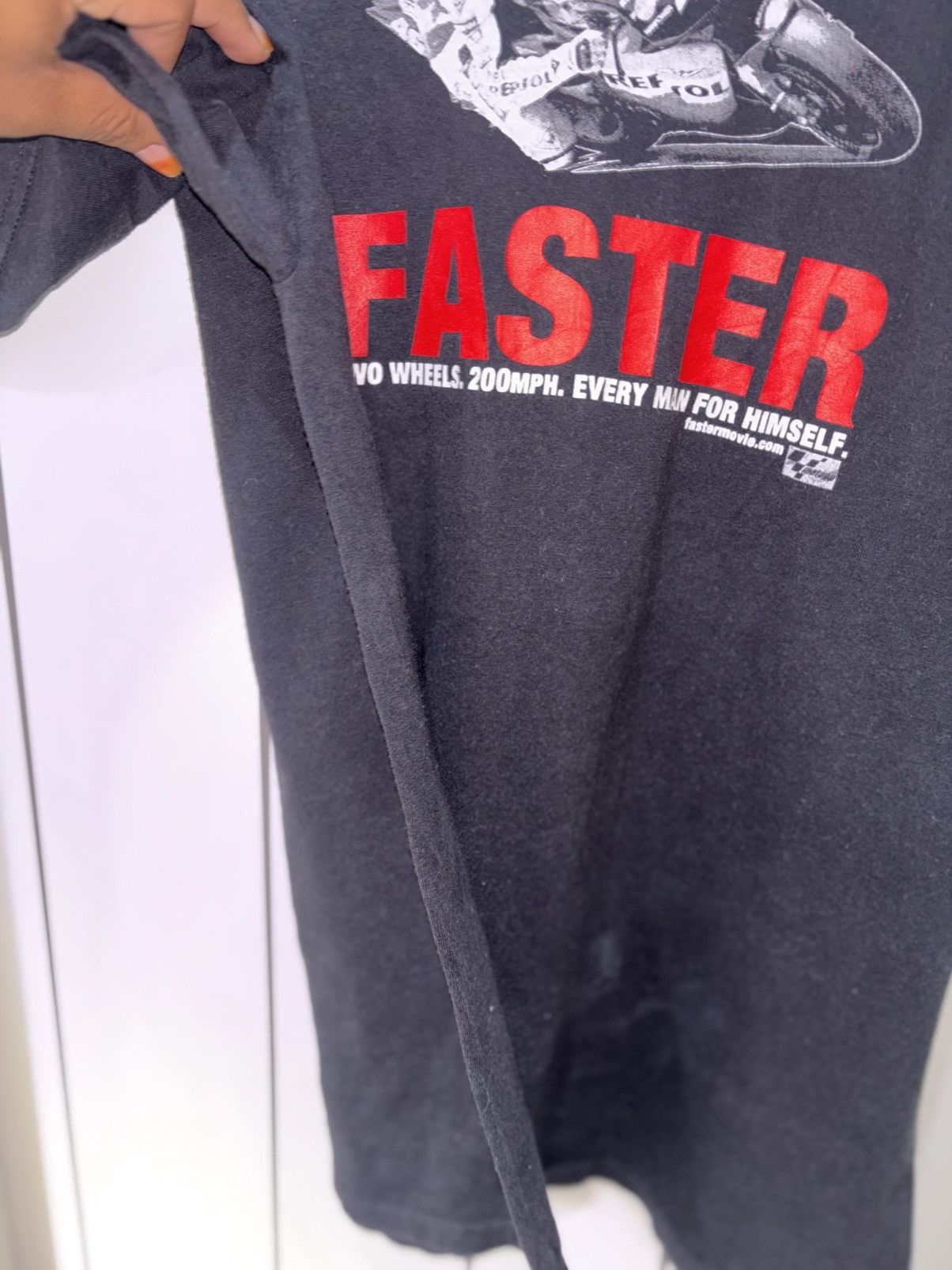 Hanes Vintage 2004 "Faster" MotoGP Movie Valentino Rossi Art Size US XXL / EU 58 / 5 - 5 Thumbnail