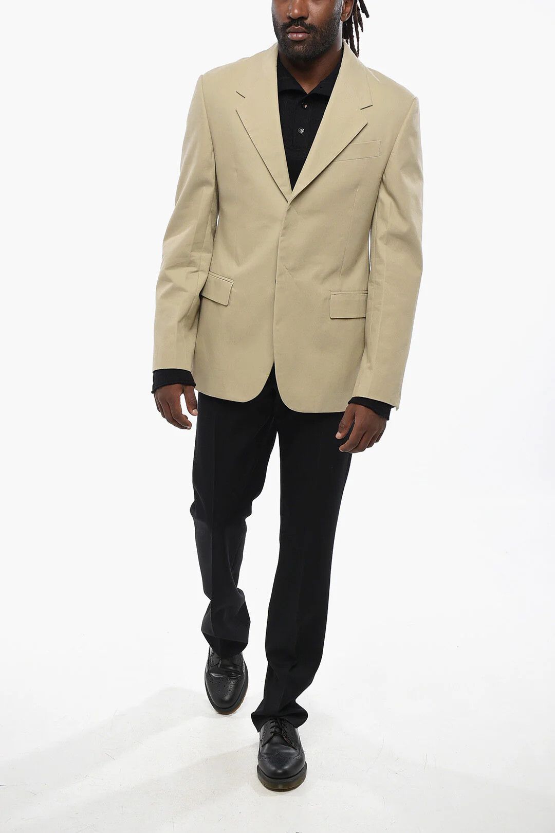 Salvatore Ferragamo og1mm0426 2-Button Jacket in Beige Size US M / EU 48-50 / 2 - 4 Thumbnail