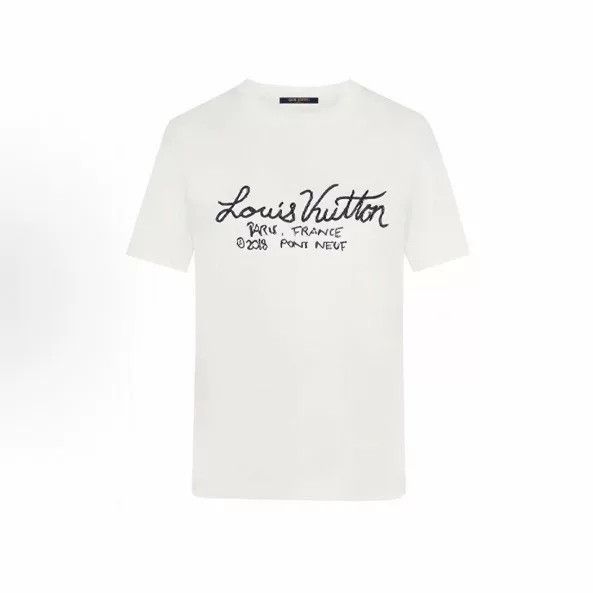 Louis Vuitton Louis Vuitton LV Cursive Embroidered Short-Sleeve Size US S / EU 44-46 / 1 - 1 Thumbnail