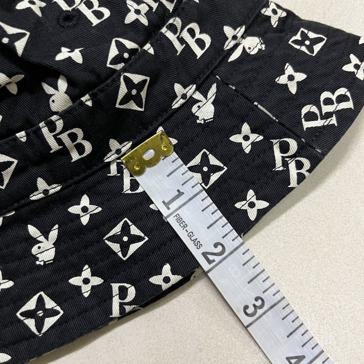 Playboy × Vintage Rare Playboy Monogram Logo Bucket Hat Size ONE SIZE - 11 Thumbnail