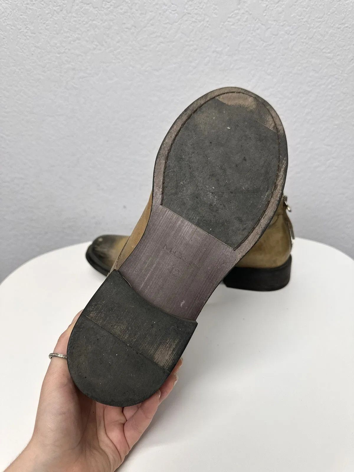 Hedi Slimane Vintage Guidi Style Leather AS 98 HandMade Italy Rare GOA Size US 9 / EU 42 - 8 Thumbnail