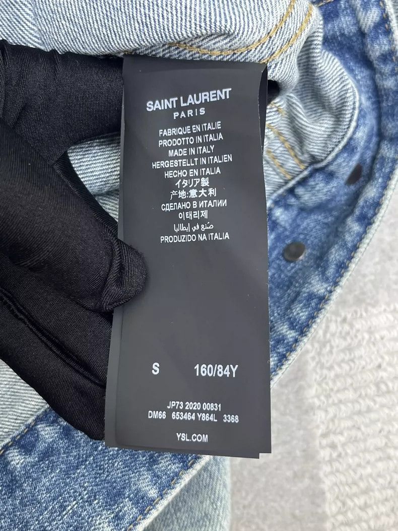 Saint Laurent Paris SAINT LAURENT Anchor Denim Jacket- Size US S / EU 44-46 / 1 - 7 Thumbnail