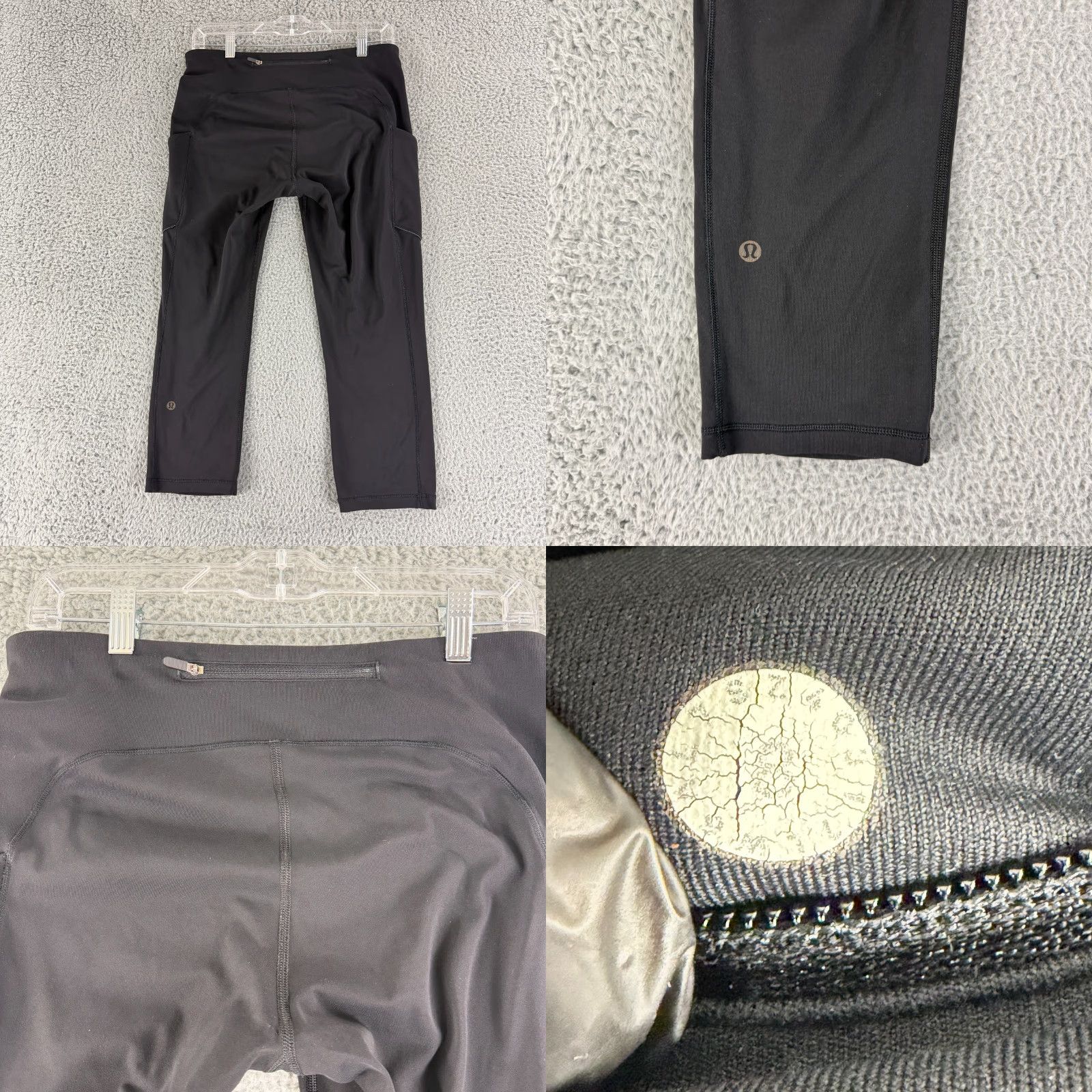 Lululemon Lululemon Pace Revival Crop Leggings Womens 8 Black Pull On Luxtreme Yoga Crop Leggings Womens Size 8 Black Luxtreme Yoga Size 30" / US 8 / IT 44 - 8 Thumbnail
