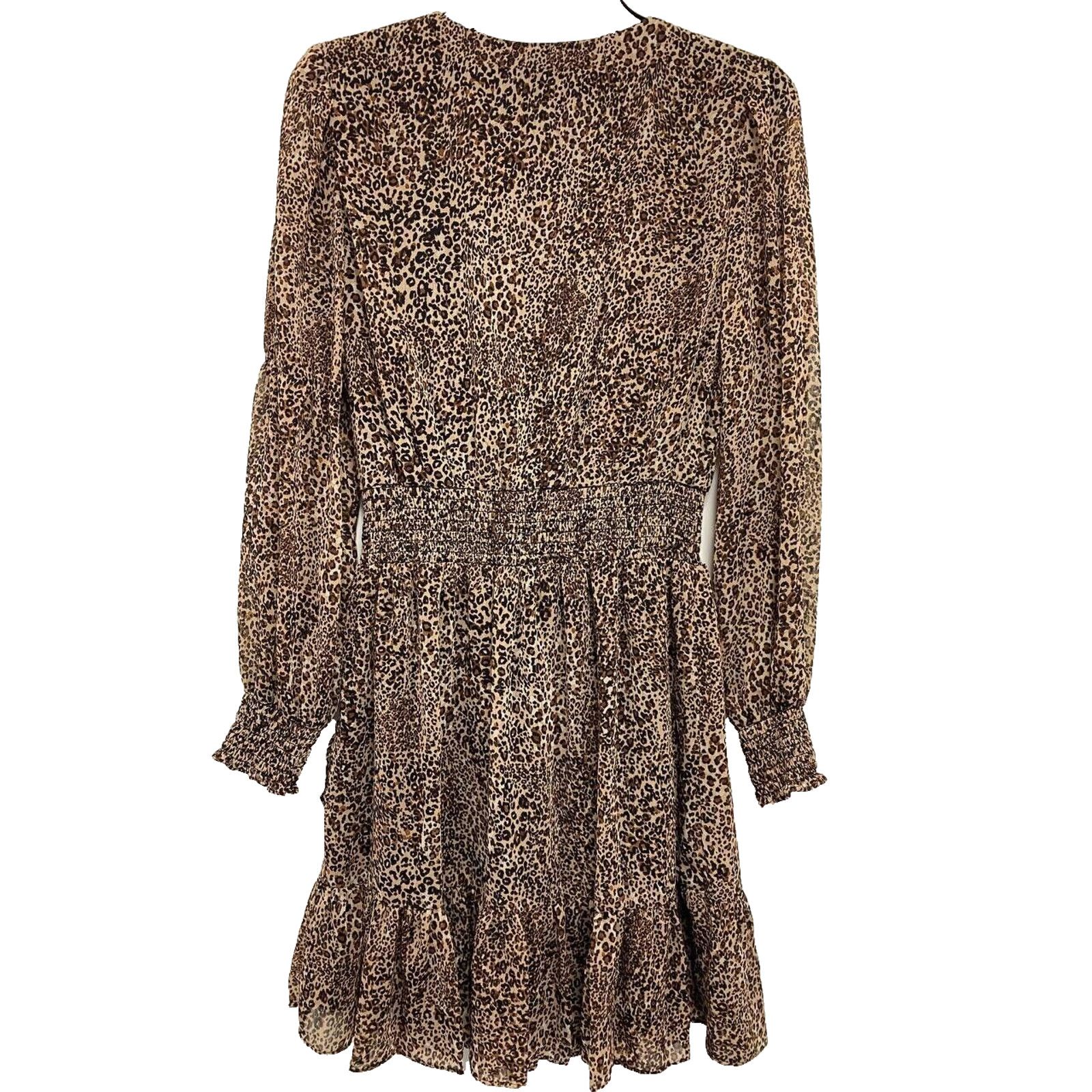 Other MSK Babydoll Animal Dress sheer leopard Pet M A000402 Size M / US 6-8 / IT 42-44 - 4 Thumbnail