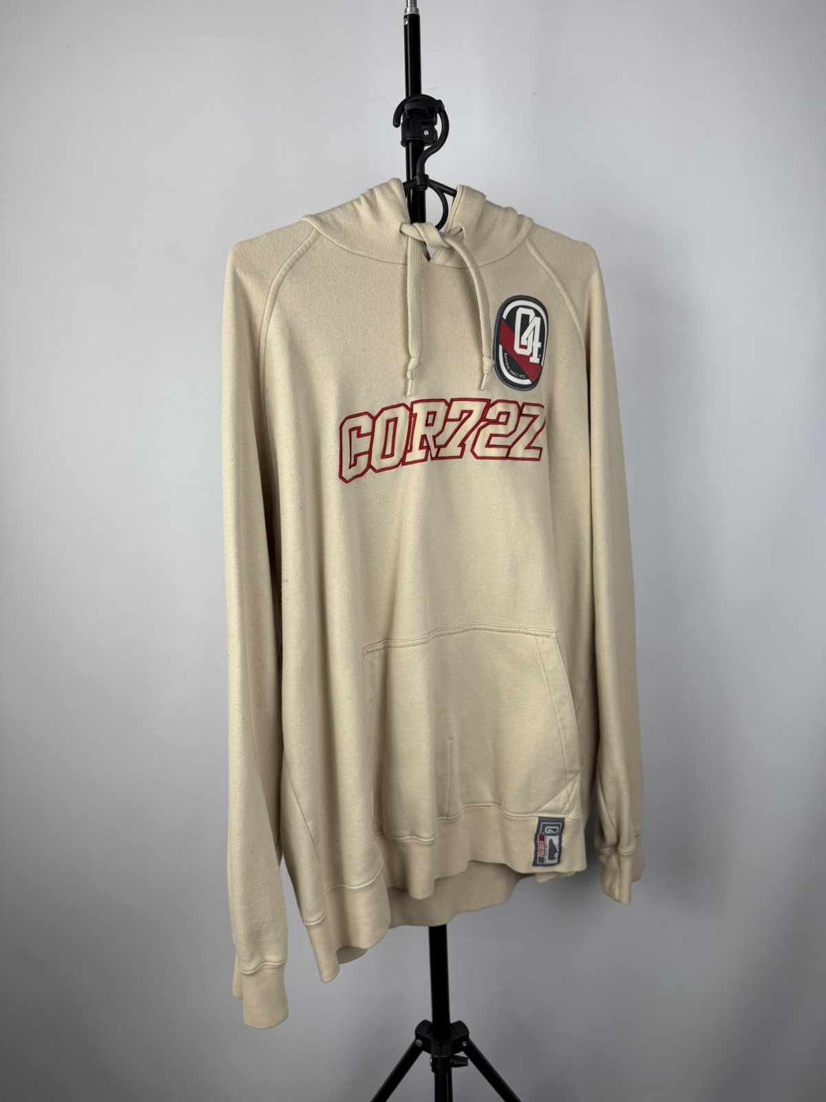 Nike × Vintage 00s🔥Nike Cortez 04 Beige Large Mens Hoodie VnTg y2k OG Size US L / EU 52-54 / 3 - 1 Thumbnail
