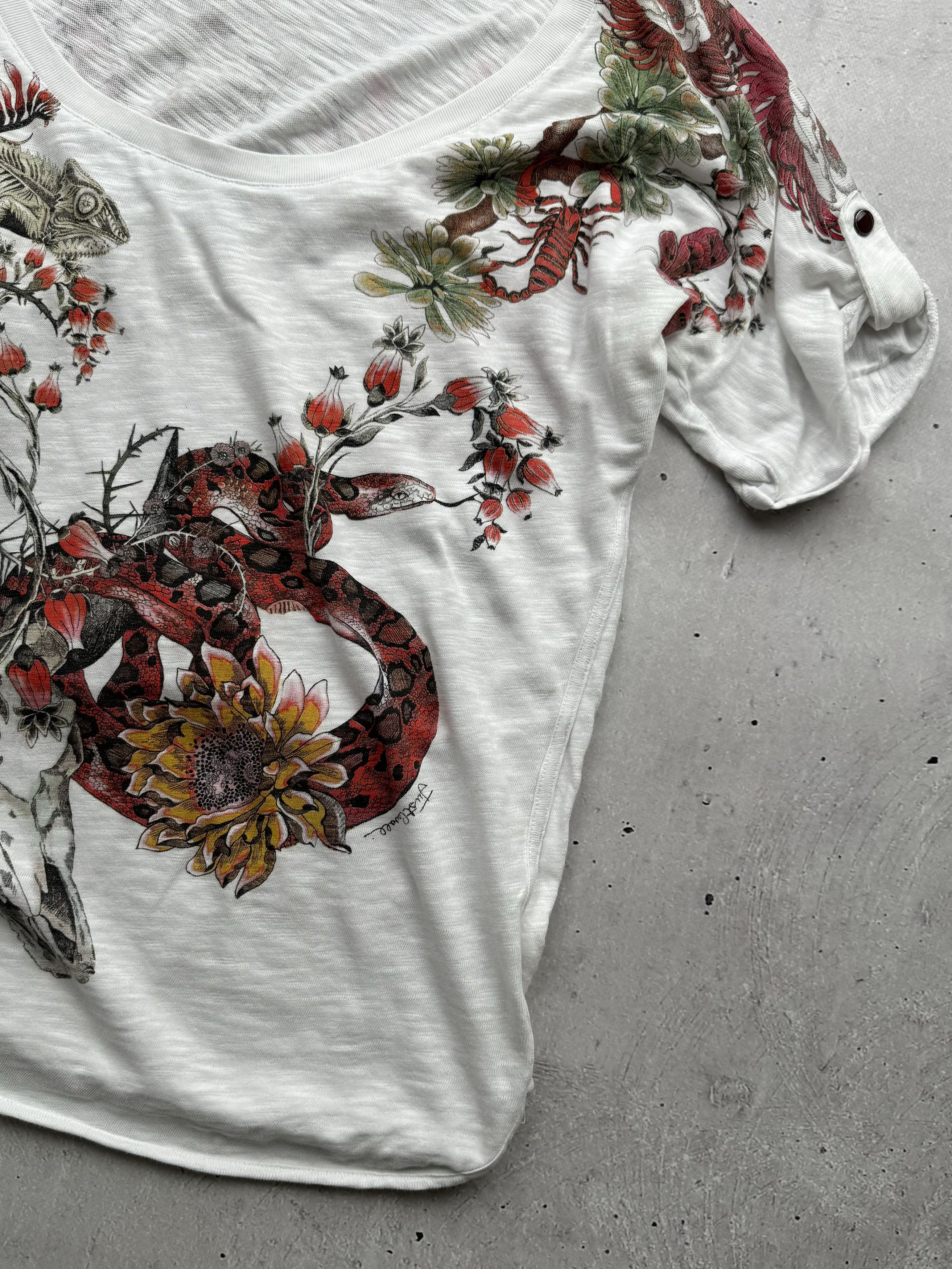 Just Cavalli Just Cavalli Vintage Printed Tee Size XL / US 12-14 / IT 48-50 - 3 Thumbnail
