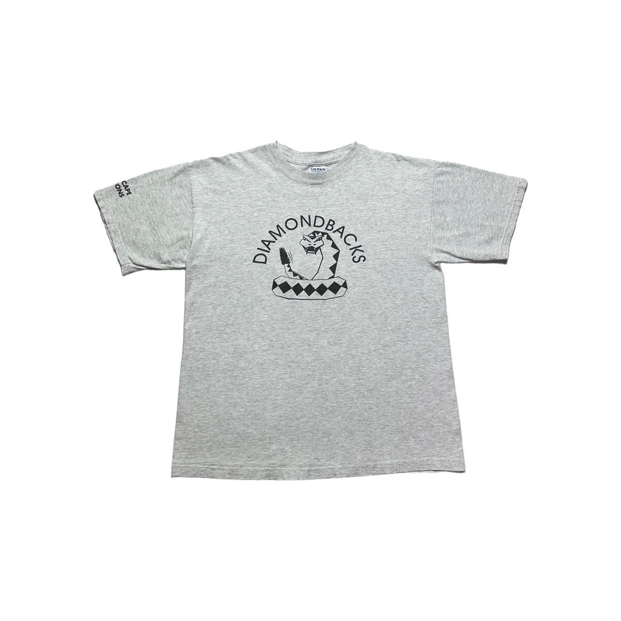 MLB × Vintage Grey Y2K Diamondbacks Computer Style T-Shirt Size US XL / EU 56 / 4 - 1 Thumbnail