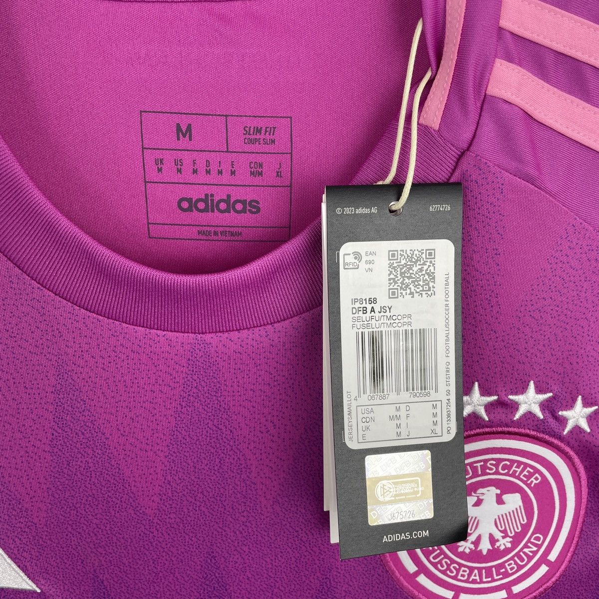 Adidas Germany Jamal Musiala Adidas Pink Jersey Euro 2024 size M Size US M / EU 48-50 / 2 - 7 Thumbnail