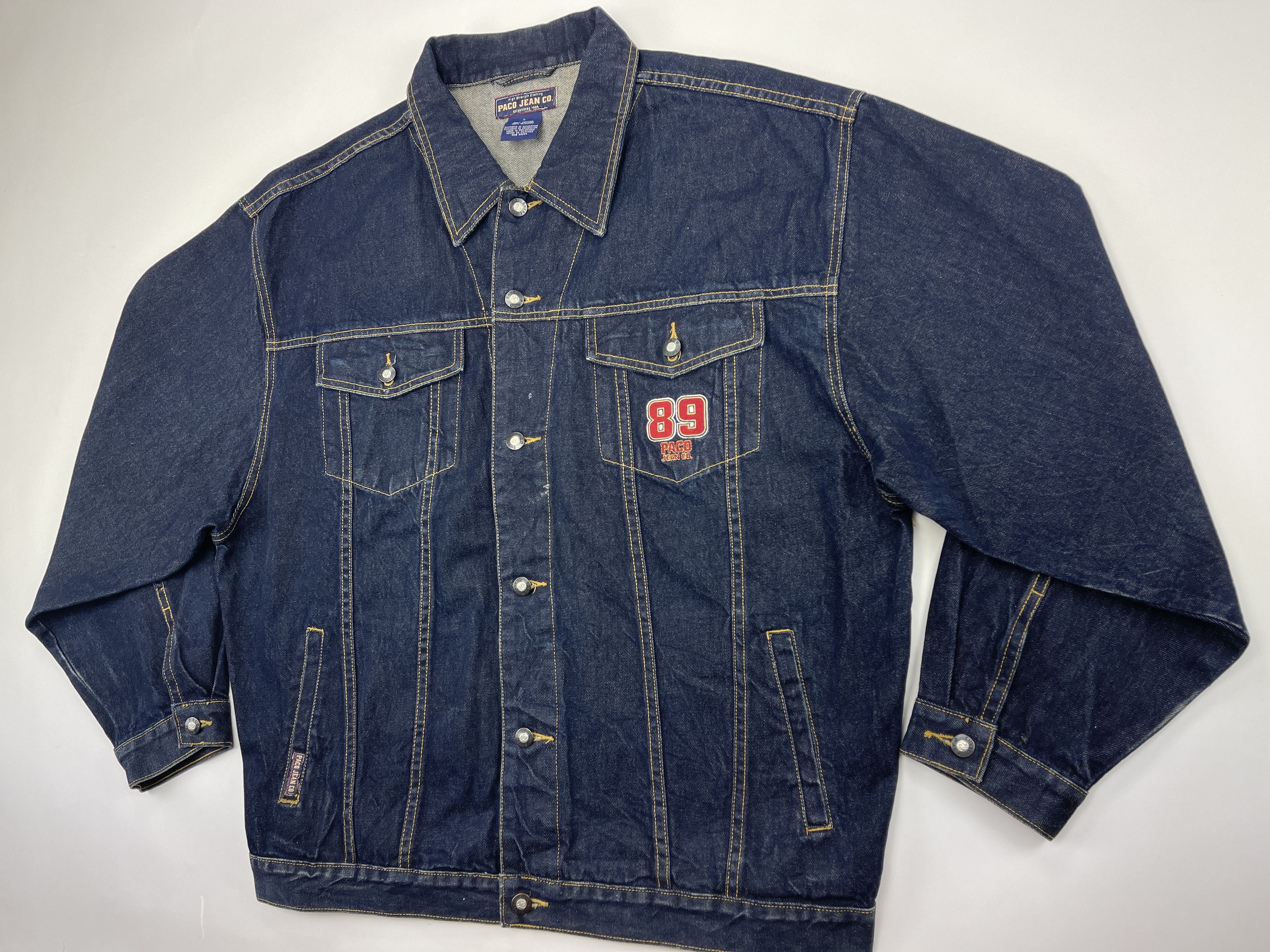 Vintage Paco jacket, Paco Sport, vintage denim jacket, 90s hip hop L Size US L / EU 52-54 / 3 - 13 Thumbnail