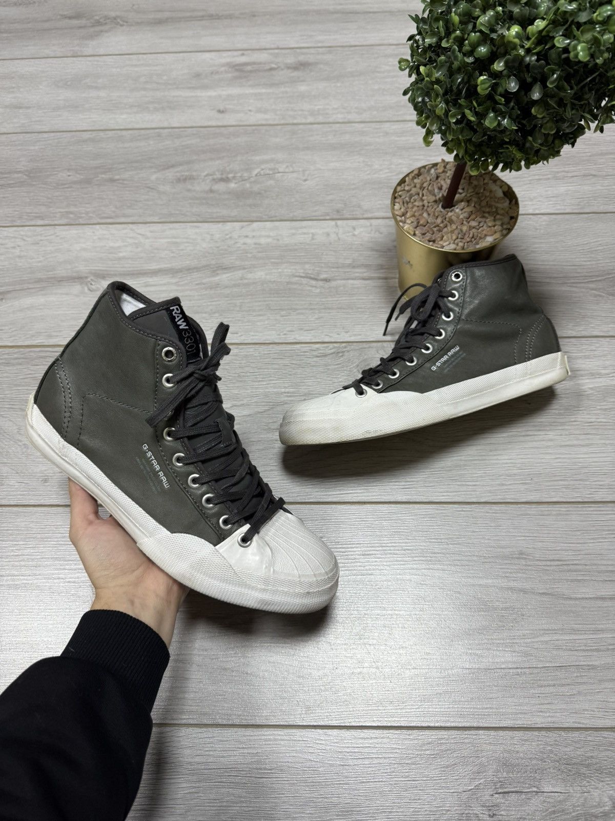 G-Star G star leather high sneakers boots Size US 9 / EU 42 - 1 Thumbnail