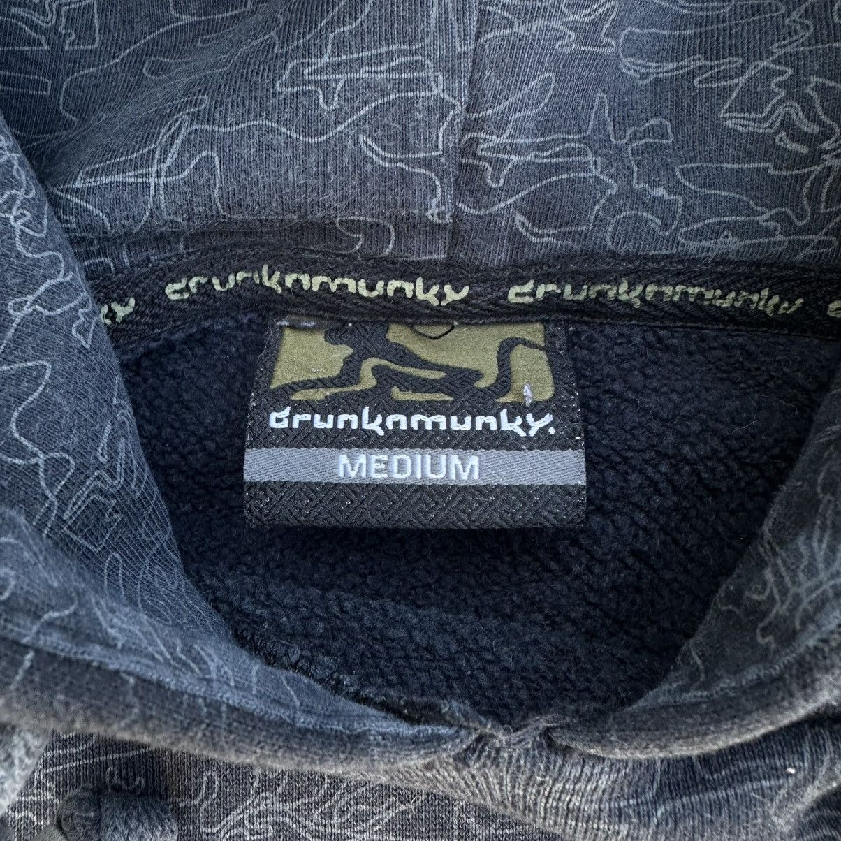 DrunknMunky Vintage Japanese Style Drunk Munky Hoodie Grunge Y2K 00s Size US M / EU 48-50 / 2 - 8 Thumbnail