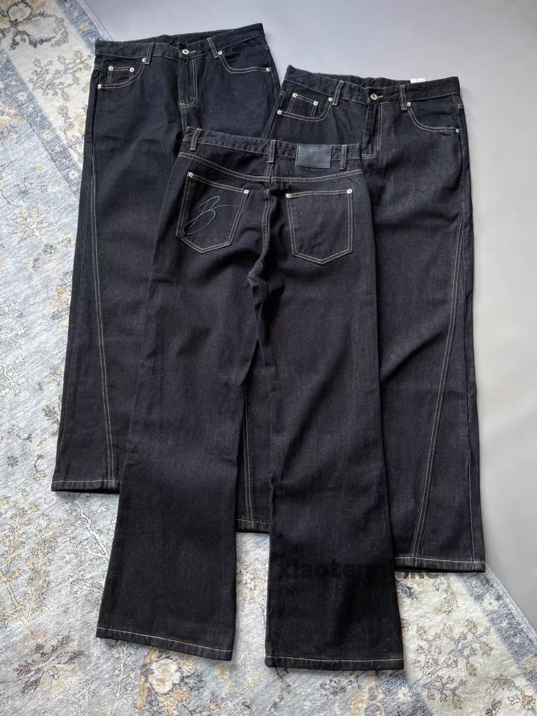 Vintage Custom unisex utility punk yuppie hiphop grunge jeans Size US 33 - 1 Thumbnail
