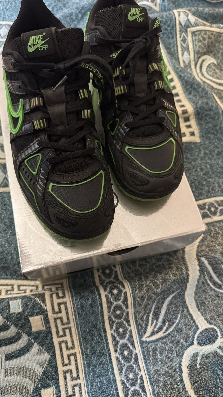 Nike × Off-White Nike dunk x off white rubber “green strike” Size US 9 / EU 42 - 5 Thumbnail