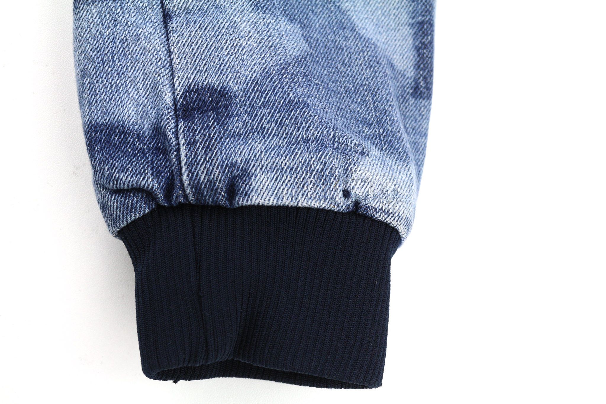 Nudie Jeans GUDRUN CAMO DENIM S Blue Cotton Bomber Jacket 81103 Size S / US 4 / IT 40 - 12 Thumbnail