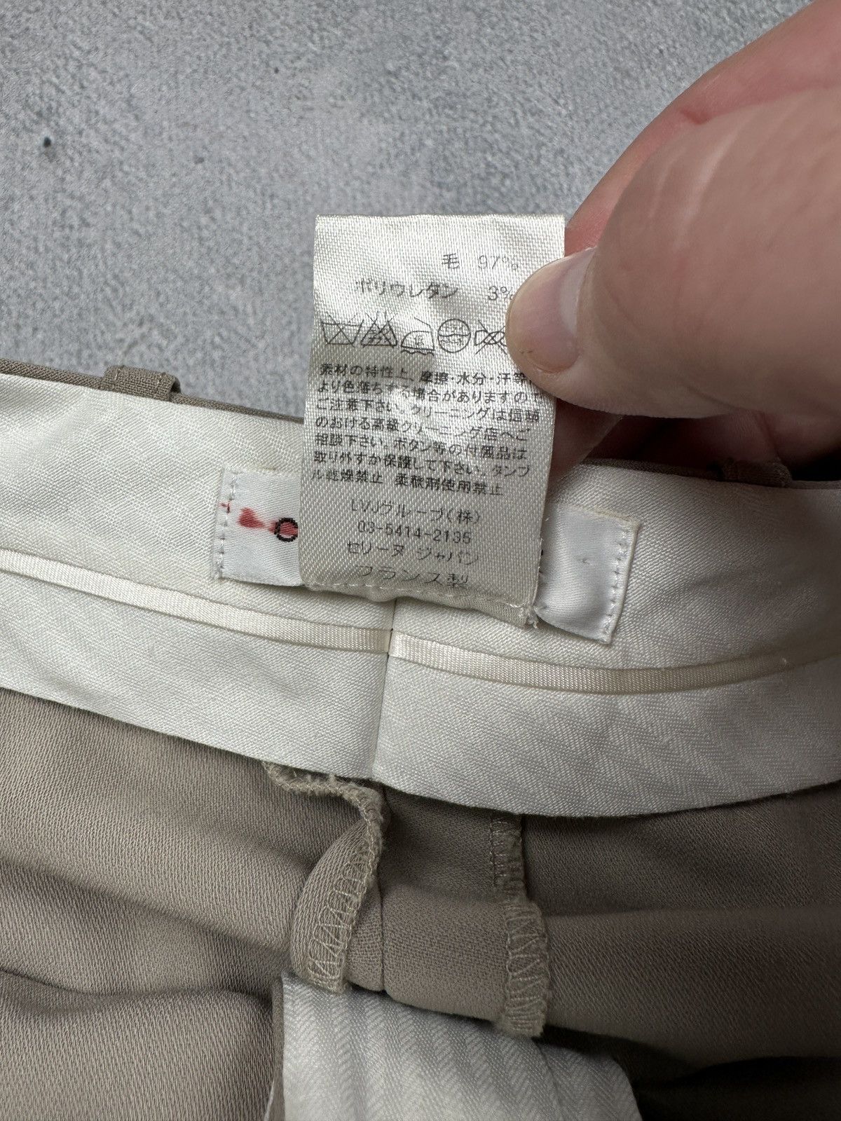 Celine Céline Vintage Phoebe Philo High Waist Wool Pants Trousers Size 27" / US 4 / IT 40 - 12 Thumbnail
