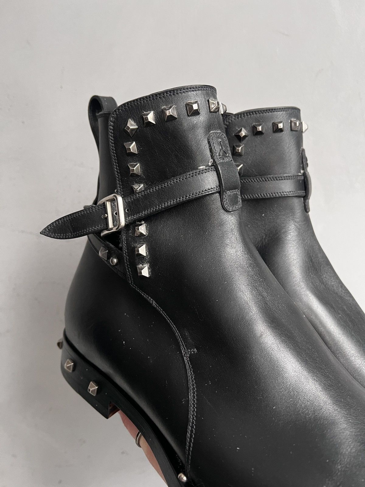 Bally Luxury✅✅studded archive Bally leather Chelsea boots Size US 10 / EU 43 - 5 Thumbnail