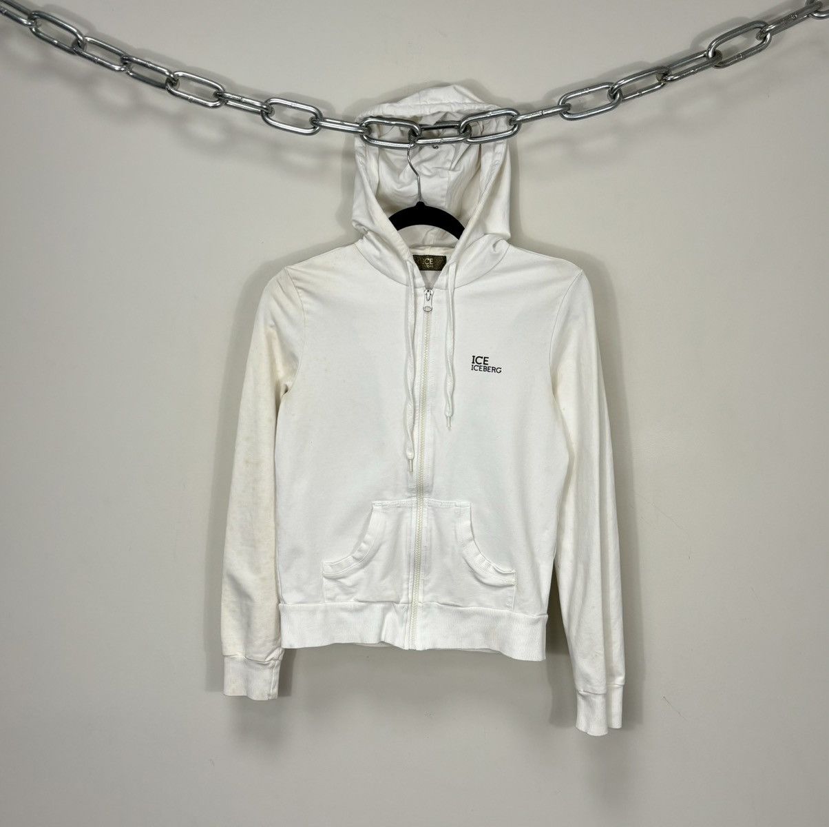 Iceberg Iceberg Women’s Big Back Logo Luxury Zip Up Hoodie Size M / US 6-8 / IT 42-44 - 1 Thumbnail