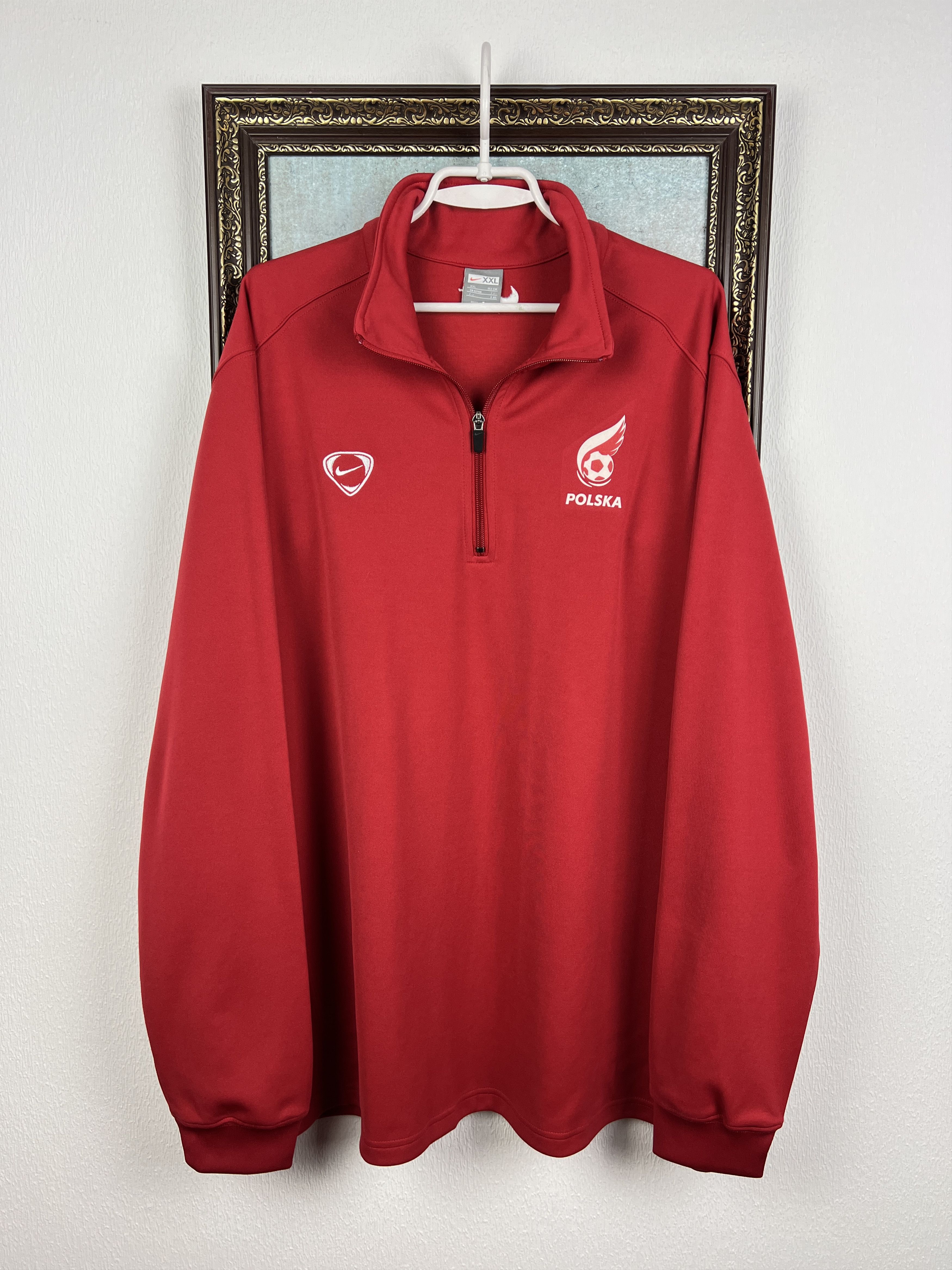 Nike Vintage Poland Football Jacket Soccer Track Top National Size US XXL / EU 58 / 5 - 1 Thumbnail